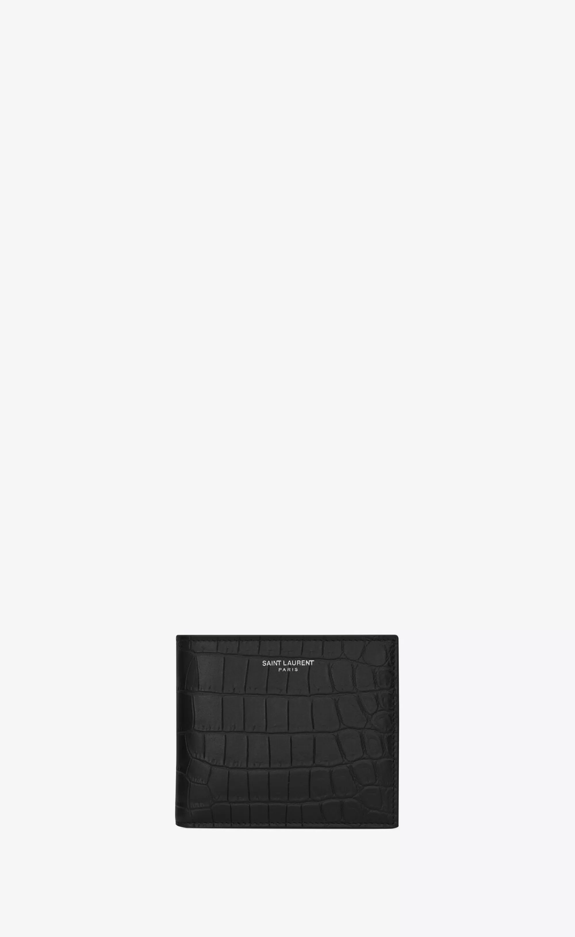 Saint Laurent WALLETS^ PARIS East/West Wallet With Coin Purse In CROCODILE-EMBOSSED Leather | | YSL.com