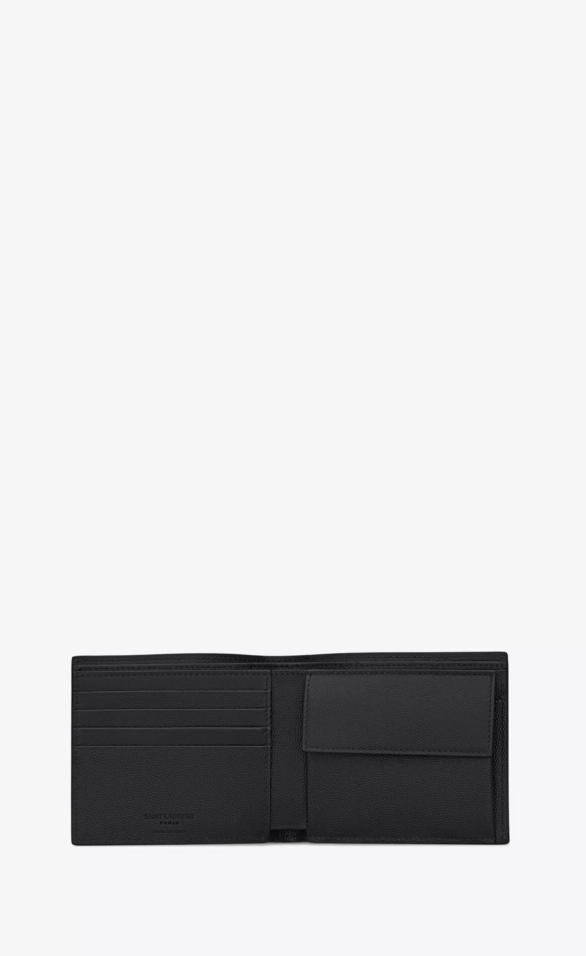 Saint Laurent WALLETS^ PARIS EAST/WEST WALLET WITH COIN PURSE IN GRAIN DE POUDRE EMBOSSED LEATHER | | YSL.com