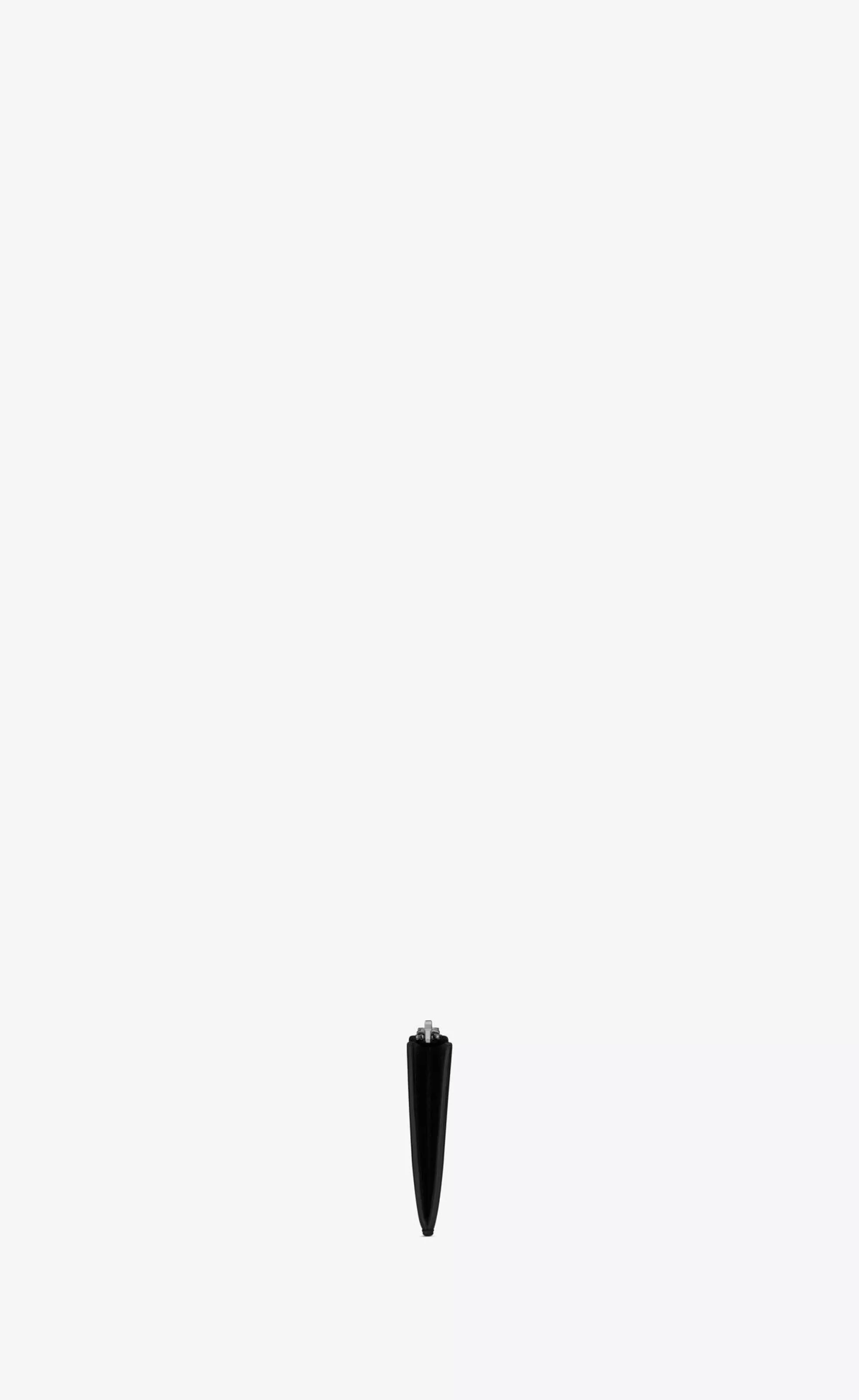 Saint Laurent CARD CASES^ PARIS Fragments Zipped Card Case In Grain De Poudre Embossed Leather | | YSL.com
