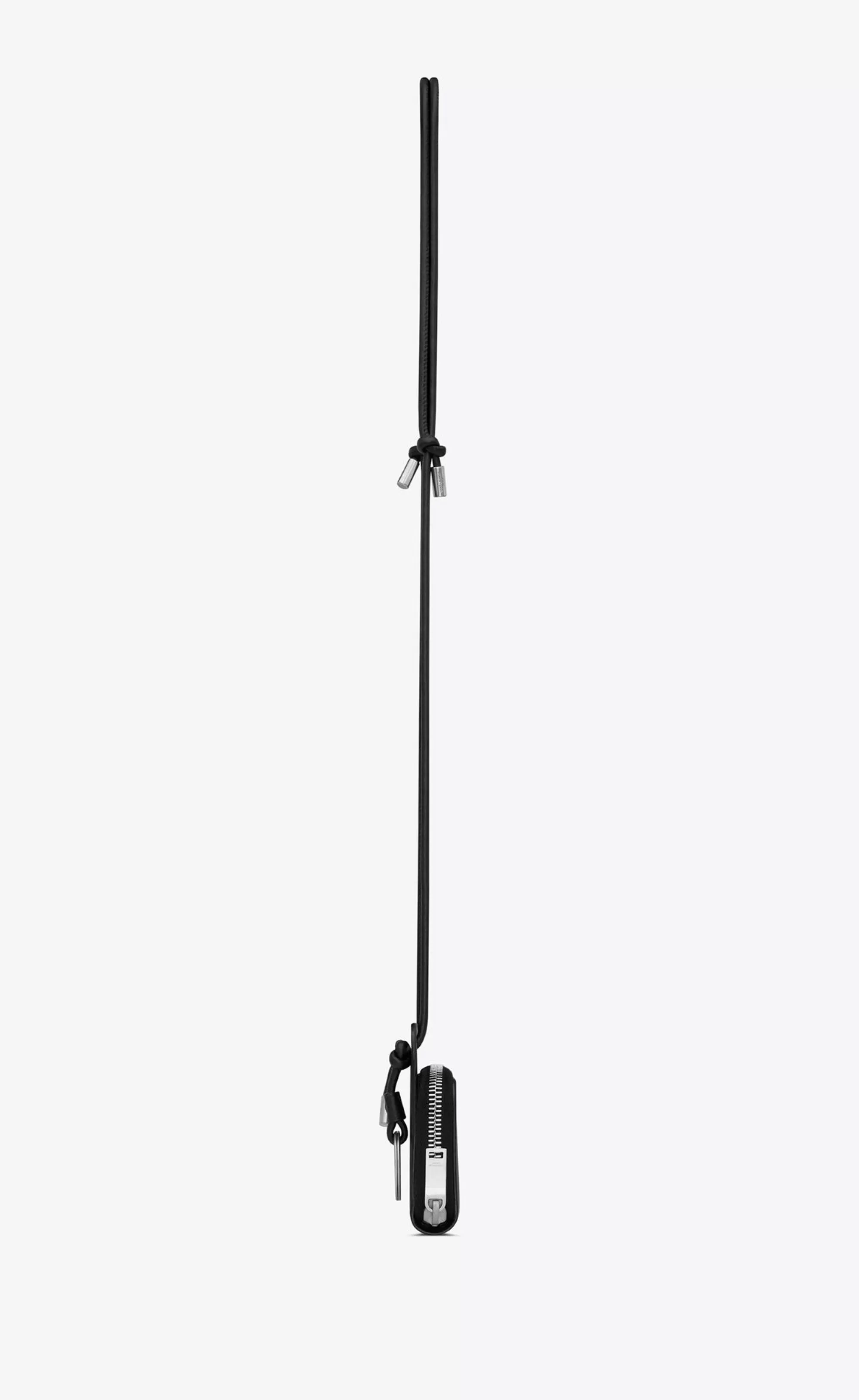 Saint Laurent OTHER ACCESSORIES^ PARIS Lanyard Wallet In Grained Leather | | YSL.com