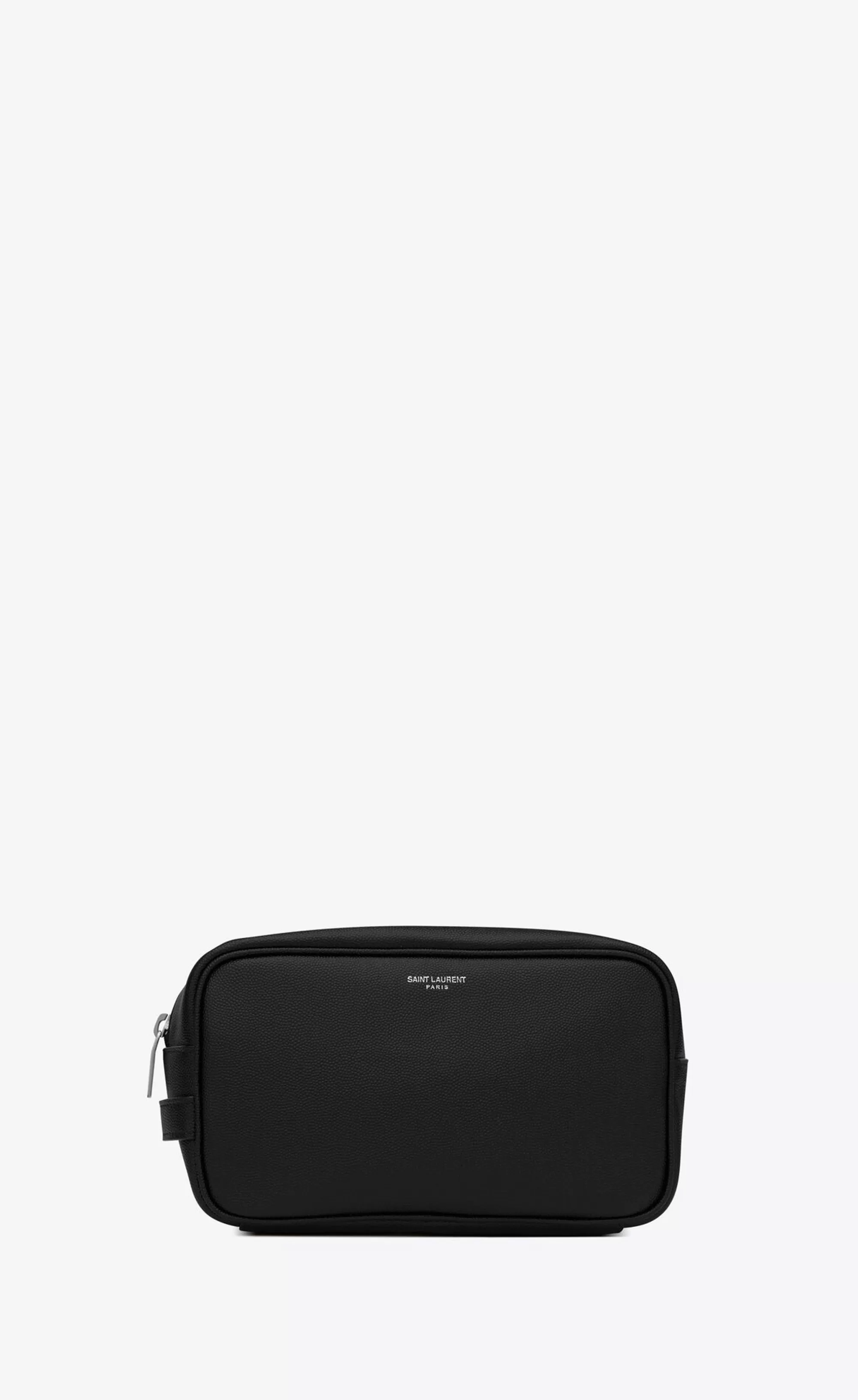 Saint Laurent POUCHES^ PARIS Small Grooming Case In Grain De Poudre Embossed Leather | | YSL.com