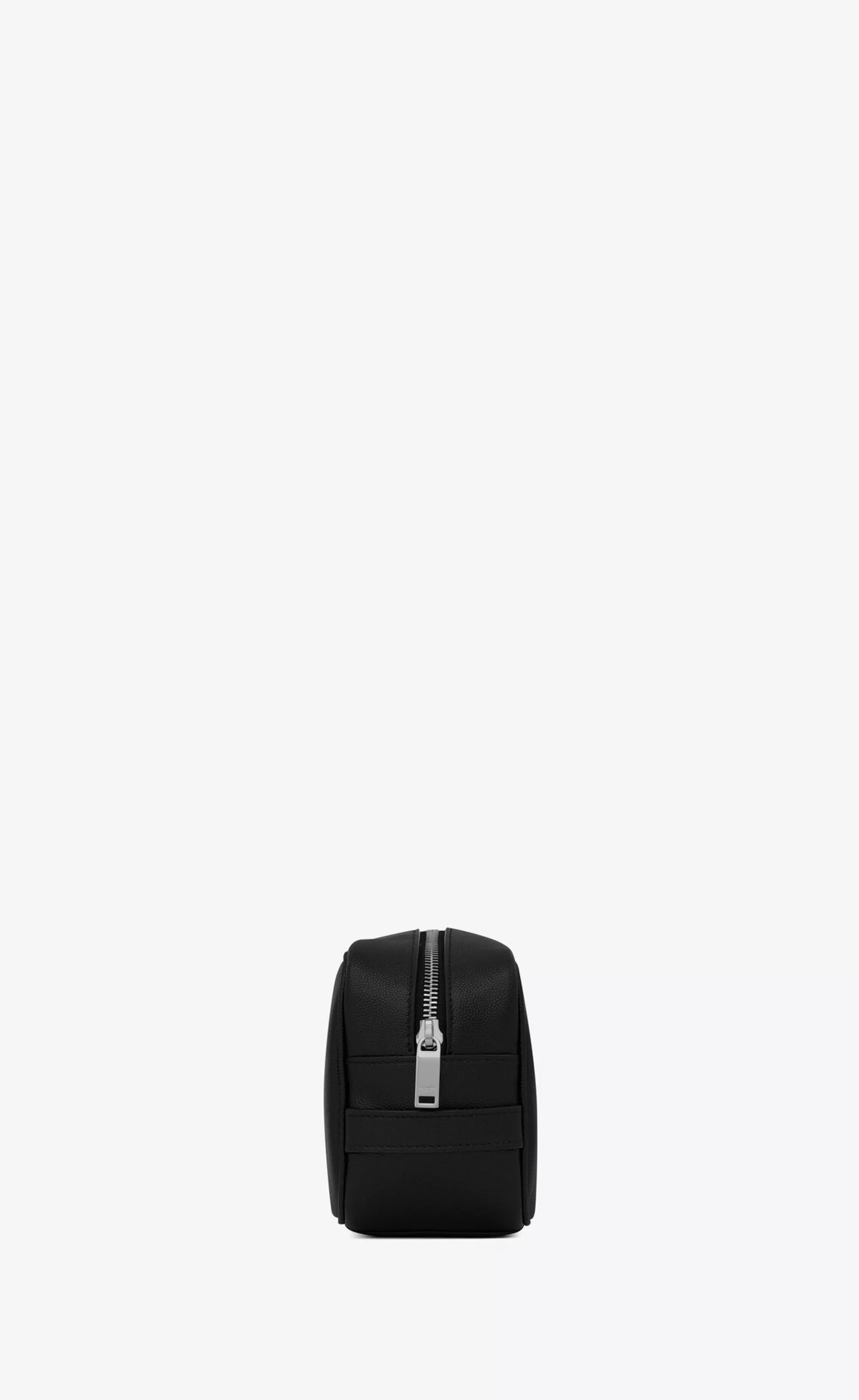 Saint Laurent POUCHES^ PARIS Small Grooming Case In Grain De Poudre Embossed Leather | | YSL.com