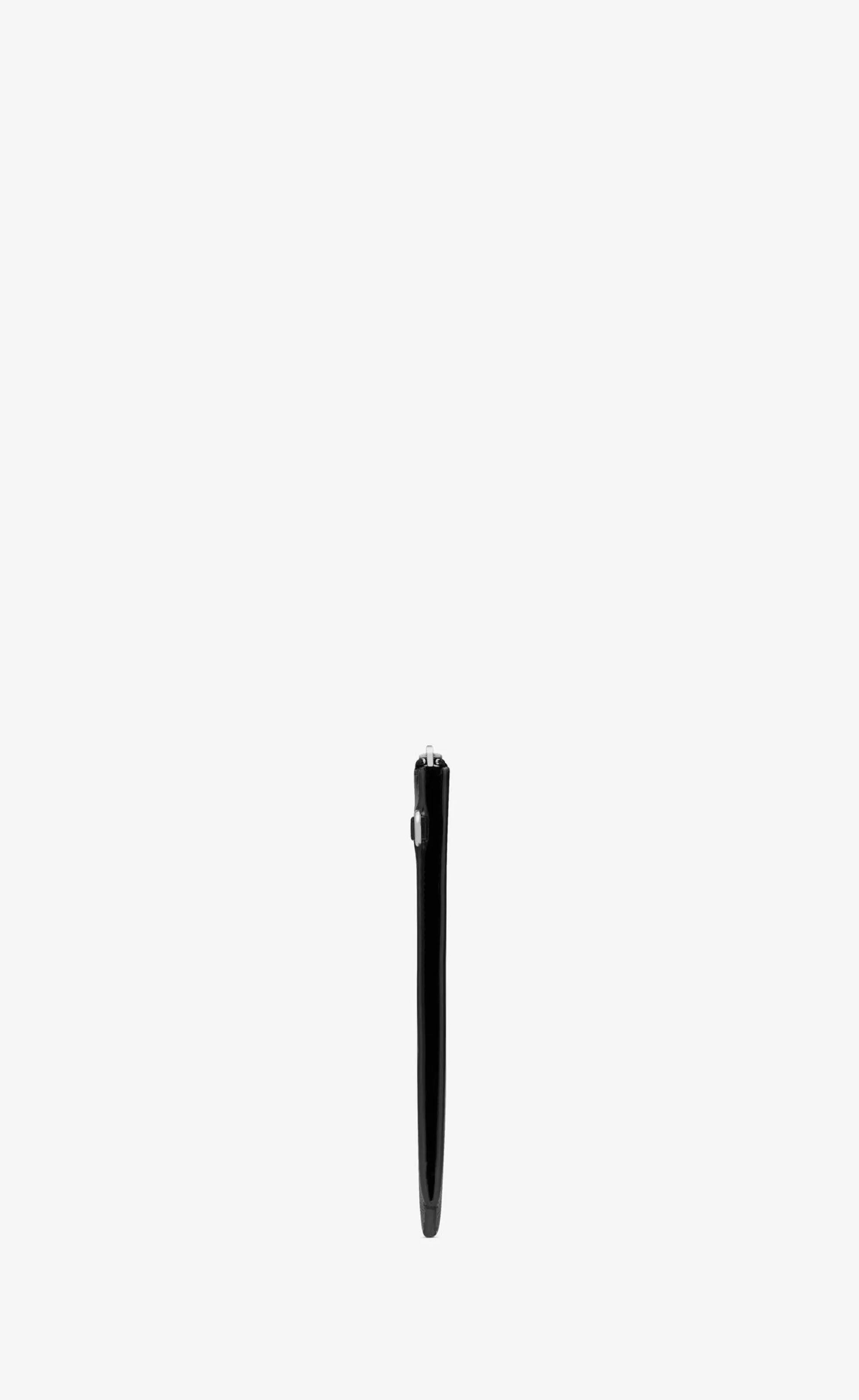 Saint Laurent POUCHES^ Paris Zipped Tablet Holder In Grain De Poudre-embossed Leather | | YSL.com