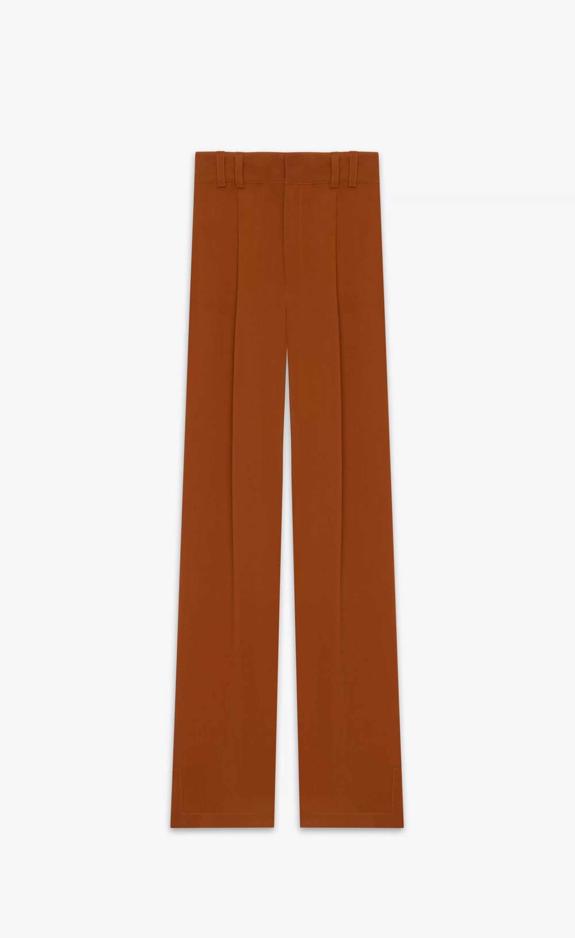 Women Saint Laurent JUMPSUITS^Shirt And Pants Set In Silk Crepe Muslin | | YSL.com