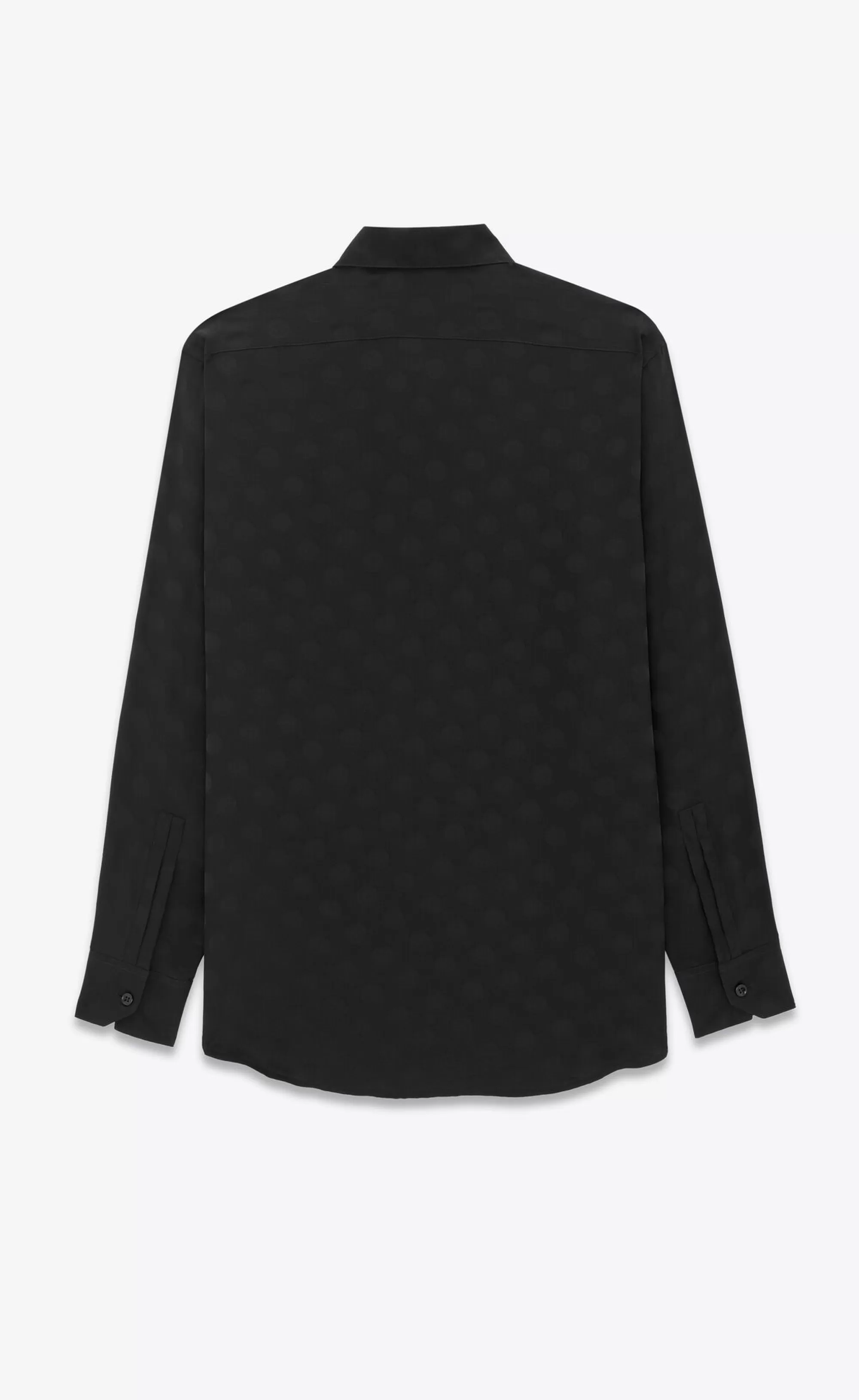 Saint Laurent ALL READY TO WEAR | SHIRTS^SHIRT IN DOTTED SHINY AND MATTE SILK | | YSL.com