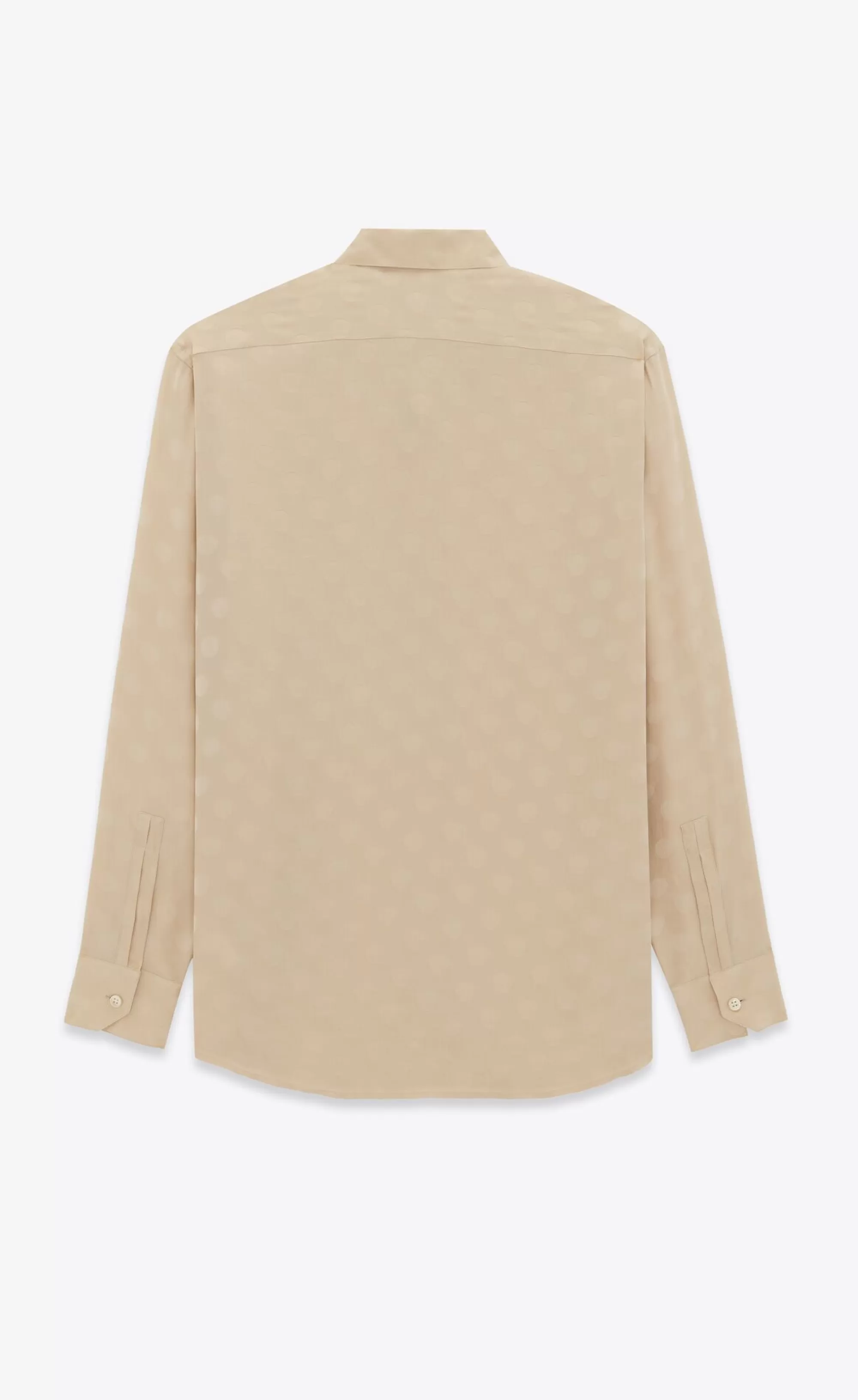 Saint Laurent ALL READY TO WEAR | SHIRTS^SHIRT IN DOTTED SHINY AND MATTE SILK | | YSL.com