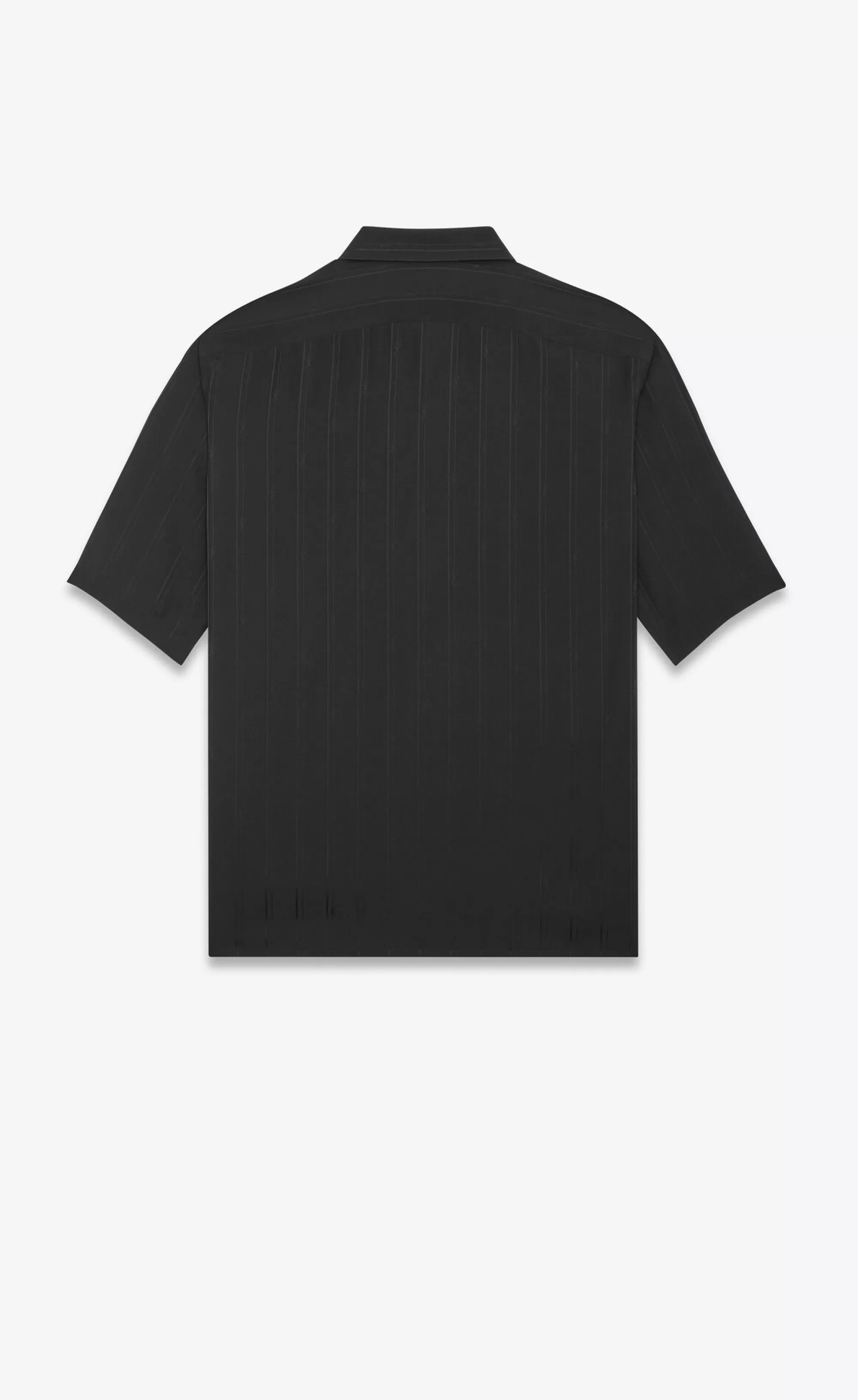 Saint Laurent ALL READY TO WEAR | SHIRTS^Shirt In Matte And Shiny CASSANDRE Striped Silk | | YSL.com