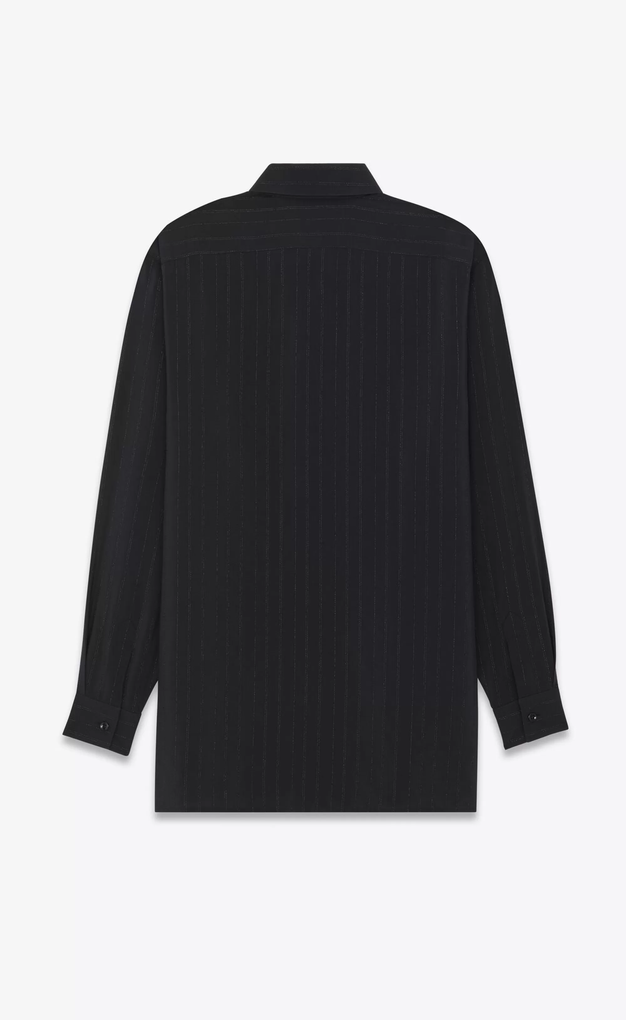 Saint Laurent ALL READY TO WEAR | SHIRTS^Shirt In Striped Silk Crepe De Chine | | YSL.com