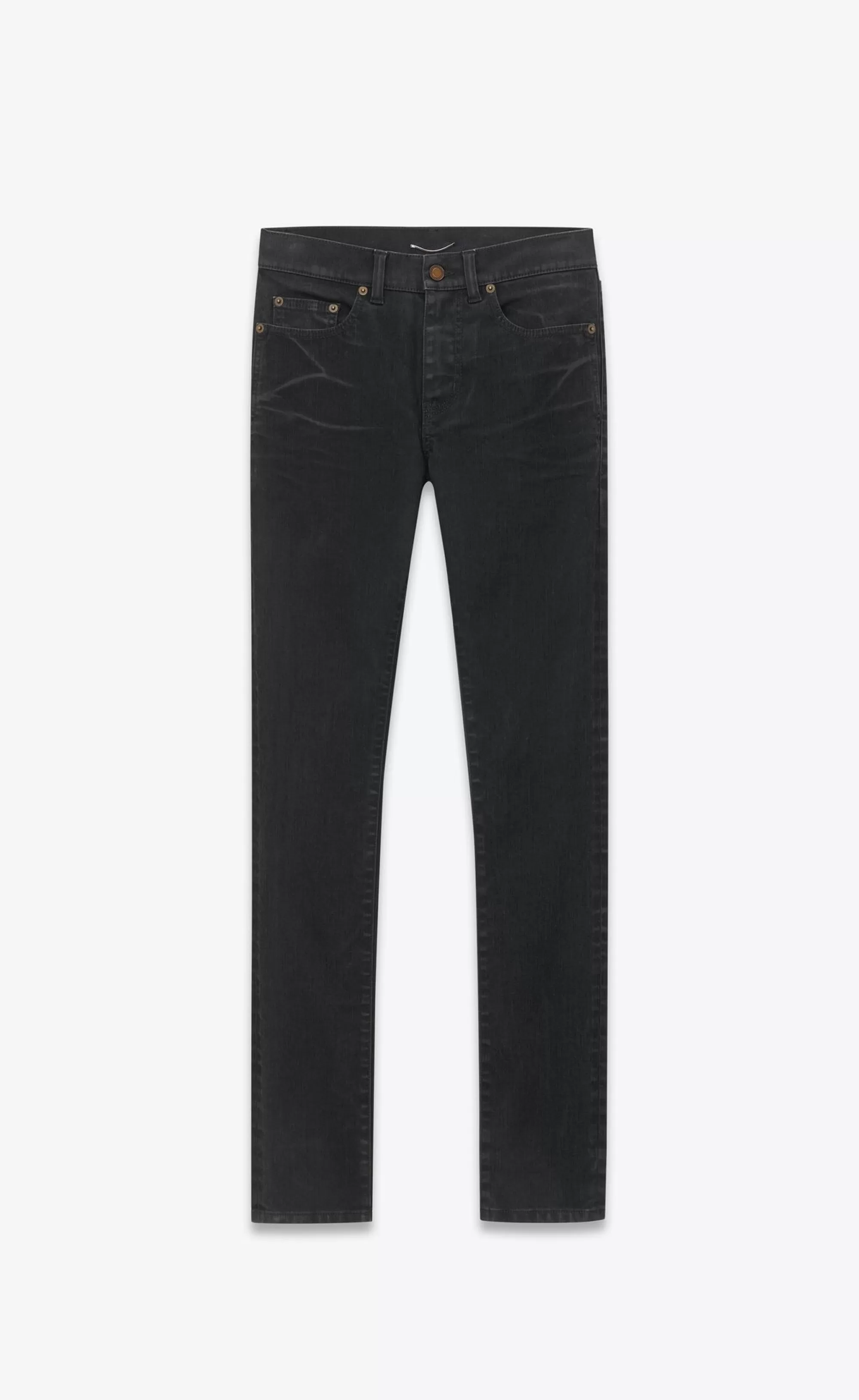 Saint Laurent ALL READY TO WEAR | DENIM^Skinny Jeans In Light Glazed Black Denim | | YSL.com