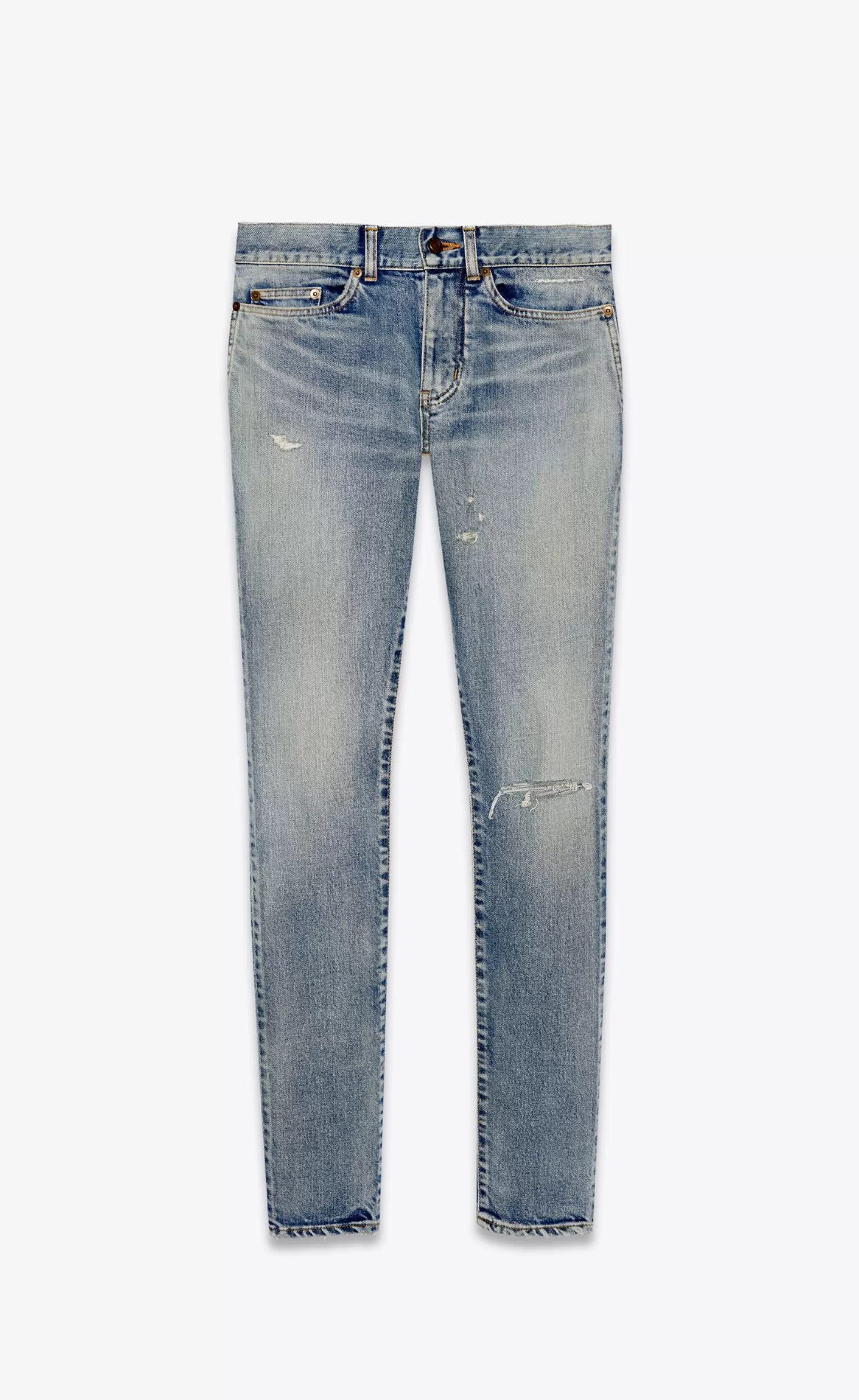 Saint Laurent ALL READY TO WEAR | DENIM^Skinny-fit Jeans In Denim | | YSL.com