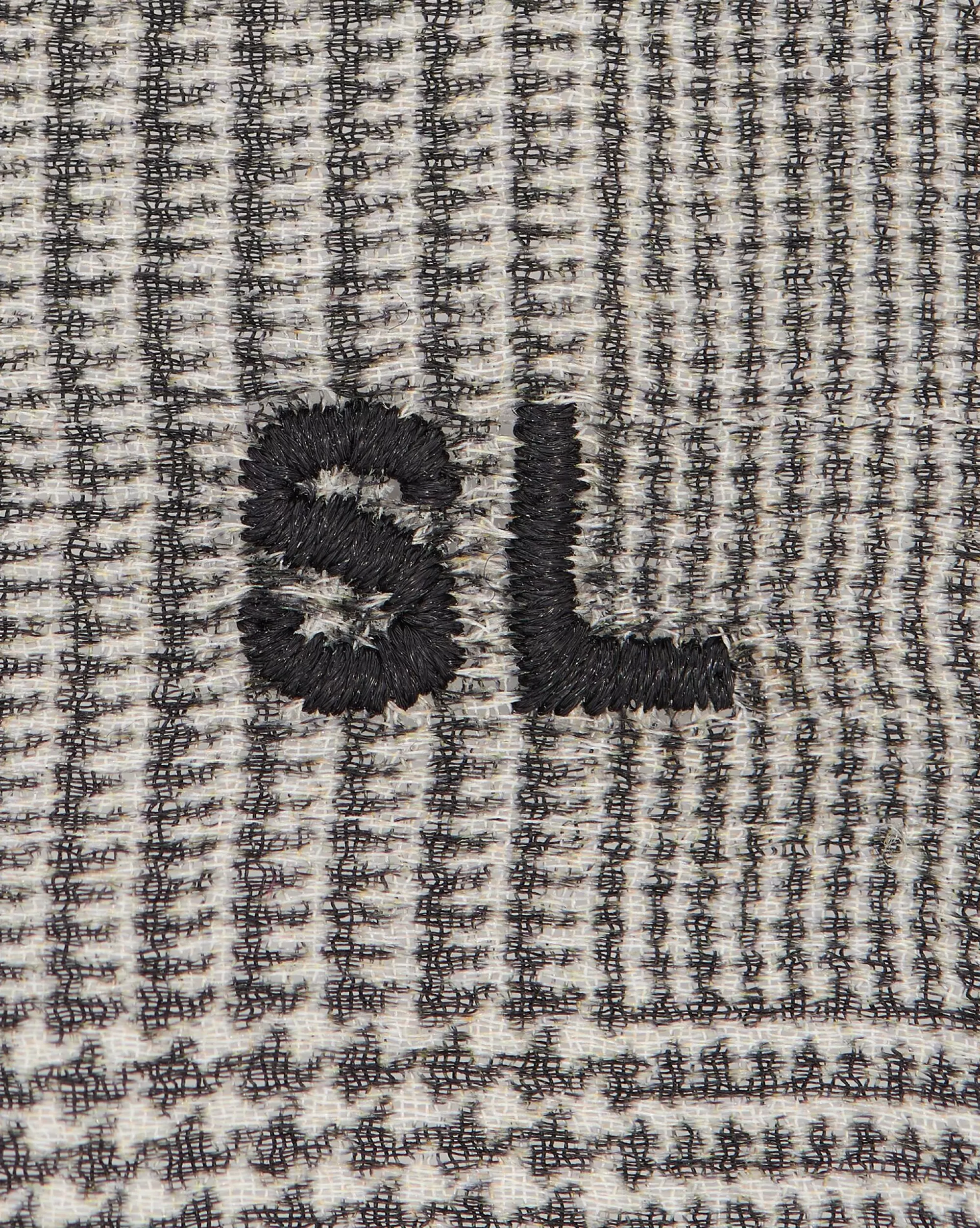 Women Saint Laurent TEXTILE ACCESSORIES | OTHER ACCESSORIES^SL Pocket Square Scarf In Prince Of Wales Silk Charmeuse | | YSL.com