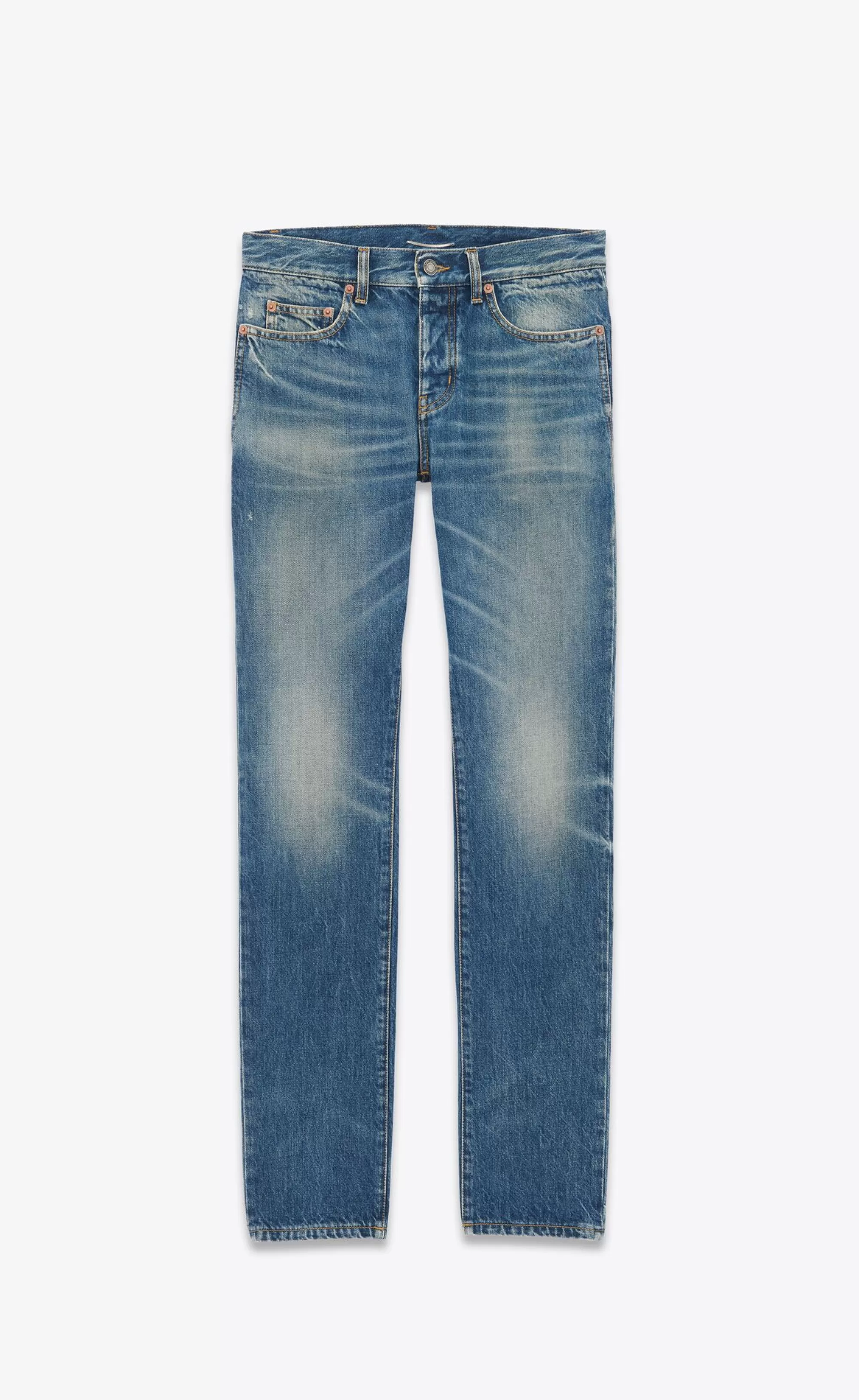 Saint Laurent ALL READY TO WEAR | DENIM^Slim-fit Jeans In Denim | | YSL.com