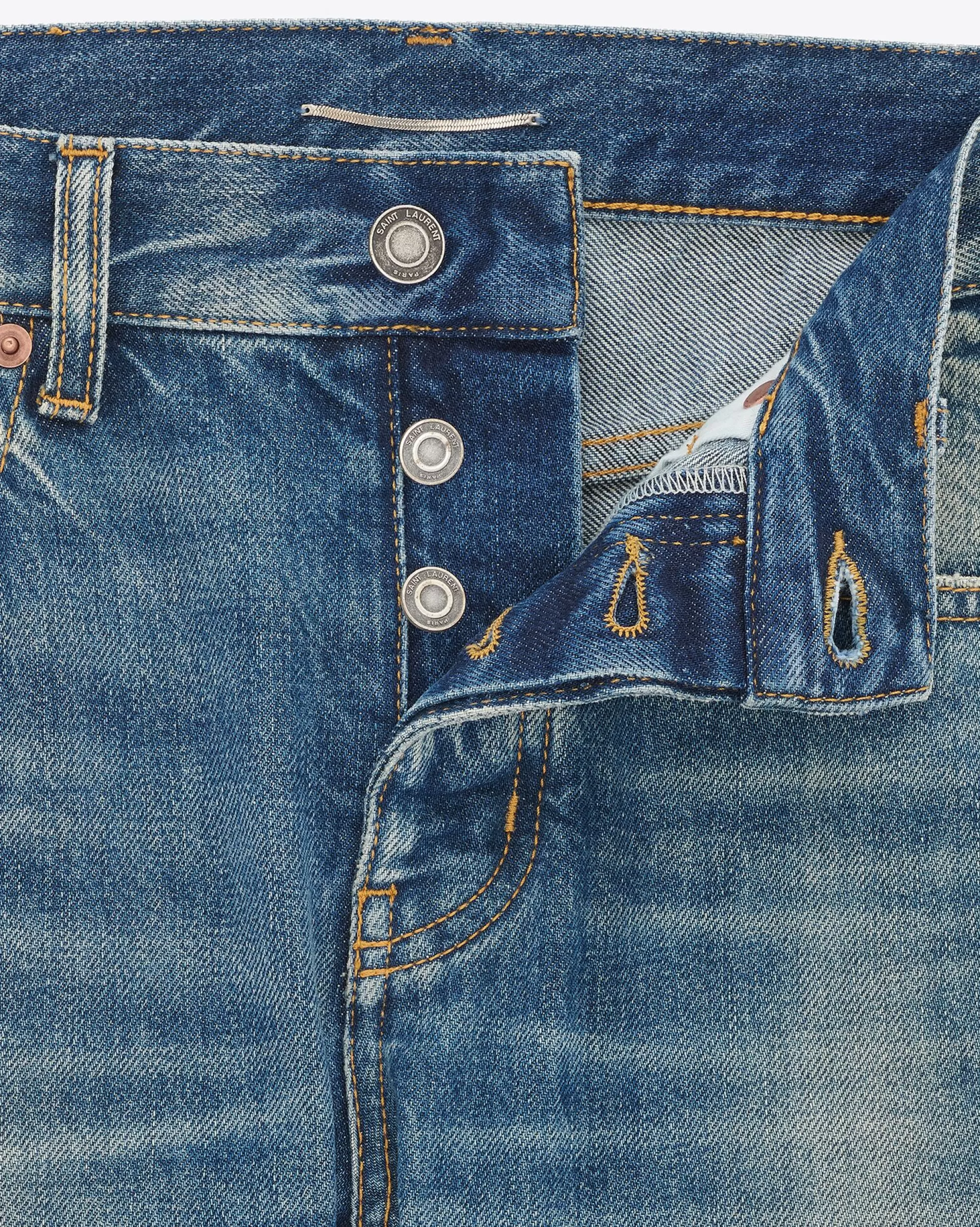 Saint Laurent ALL READY TO WEAR | DENIM^Slim-fit Jeans In Denim | | YSL.com