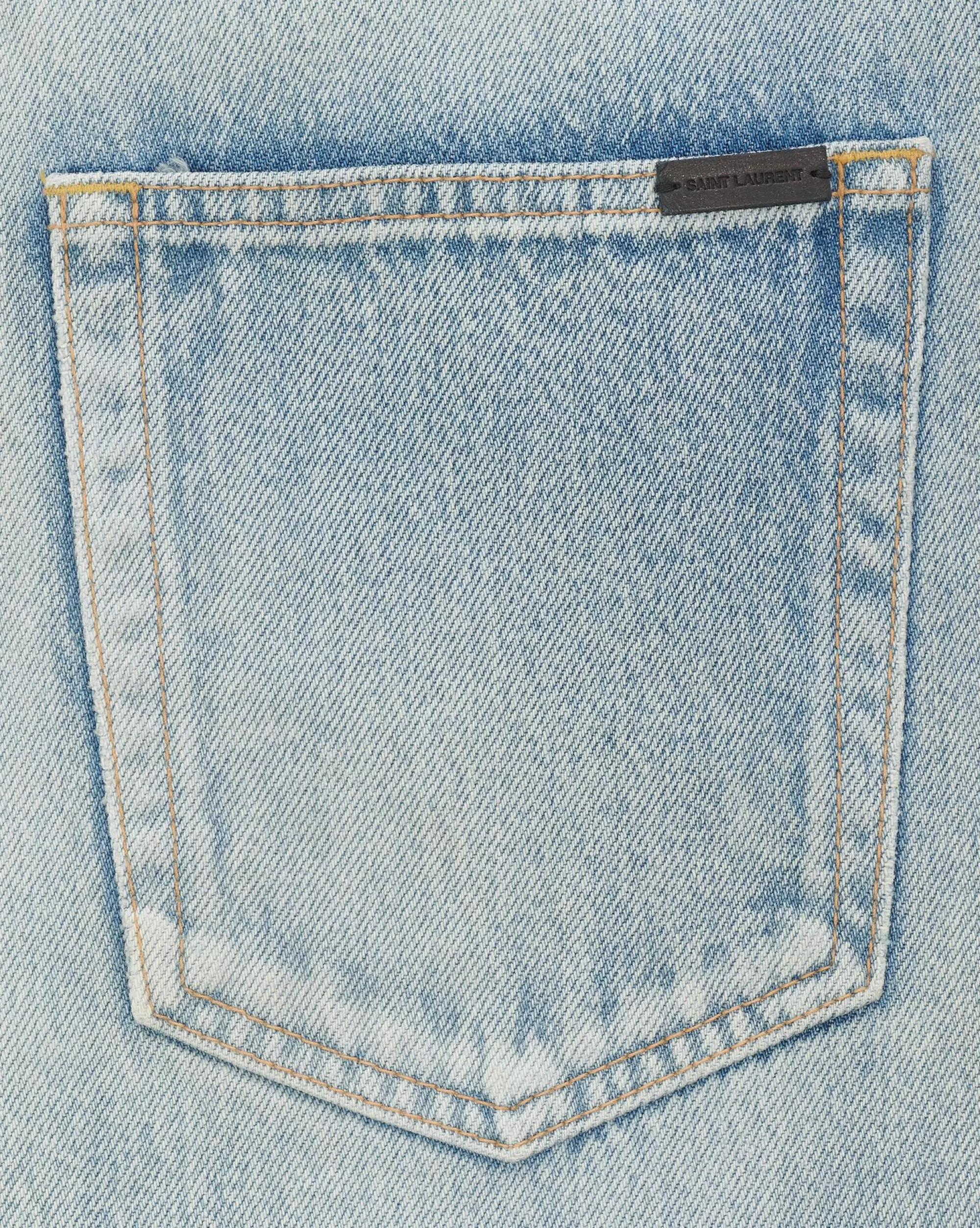 Saint Laurent ALL READY TO WEAR | DENIM^Slim-fit Jeans In SANTA MONICA Blue Denim | | YSL.com