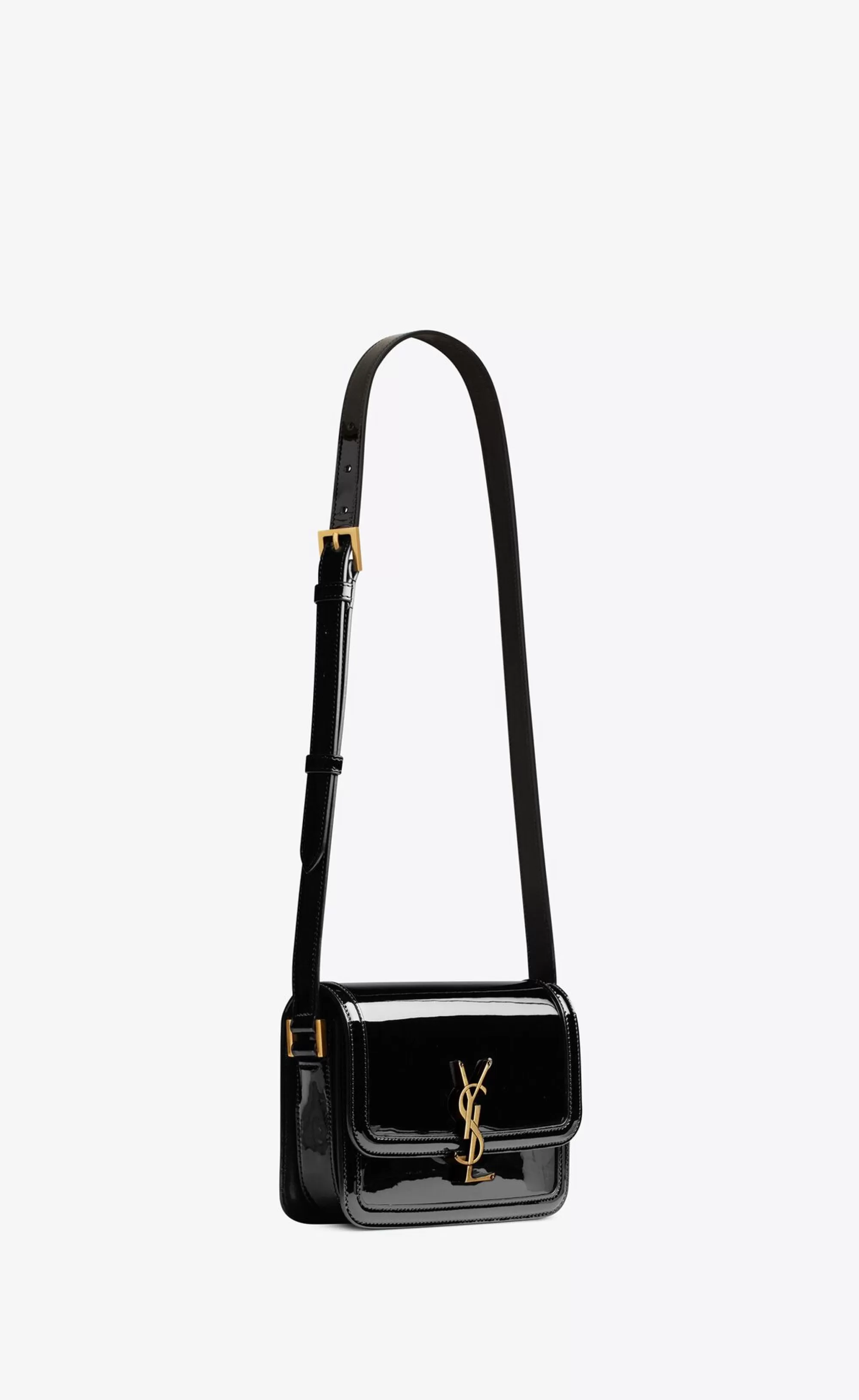 Women Saint Laurent SHOULDER BAGS^Solferino Small Satchel In Lacquered Patent Leather | | YSL.com