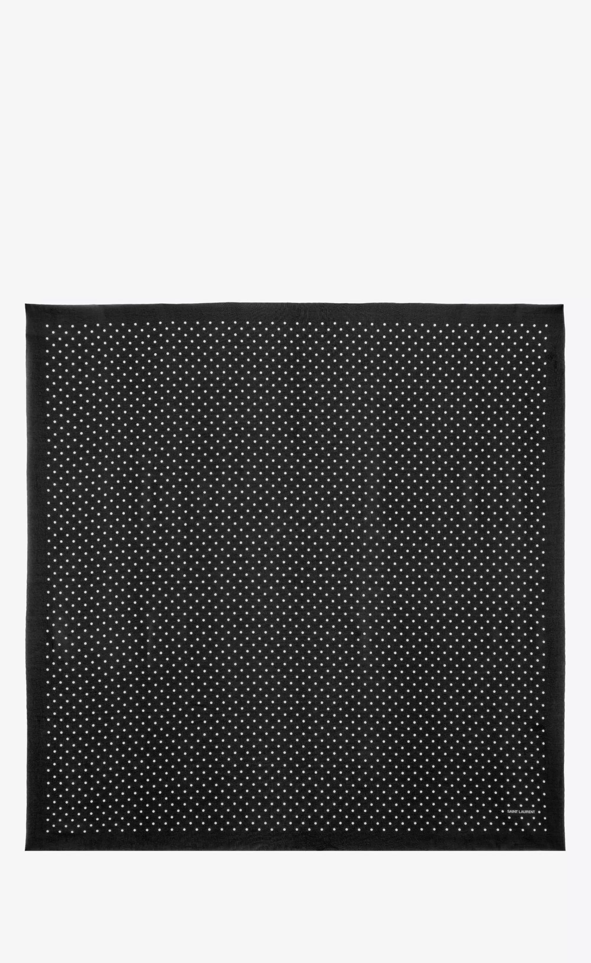 Women Saint Laurent TEXTILE ACCESSORIES | SQUARE SCARVES^Square Scarf In Dotted Silk Georgette | | YSL.com