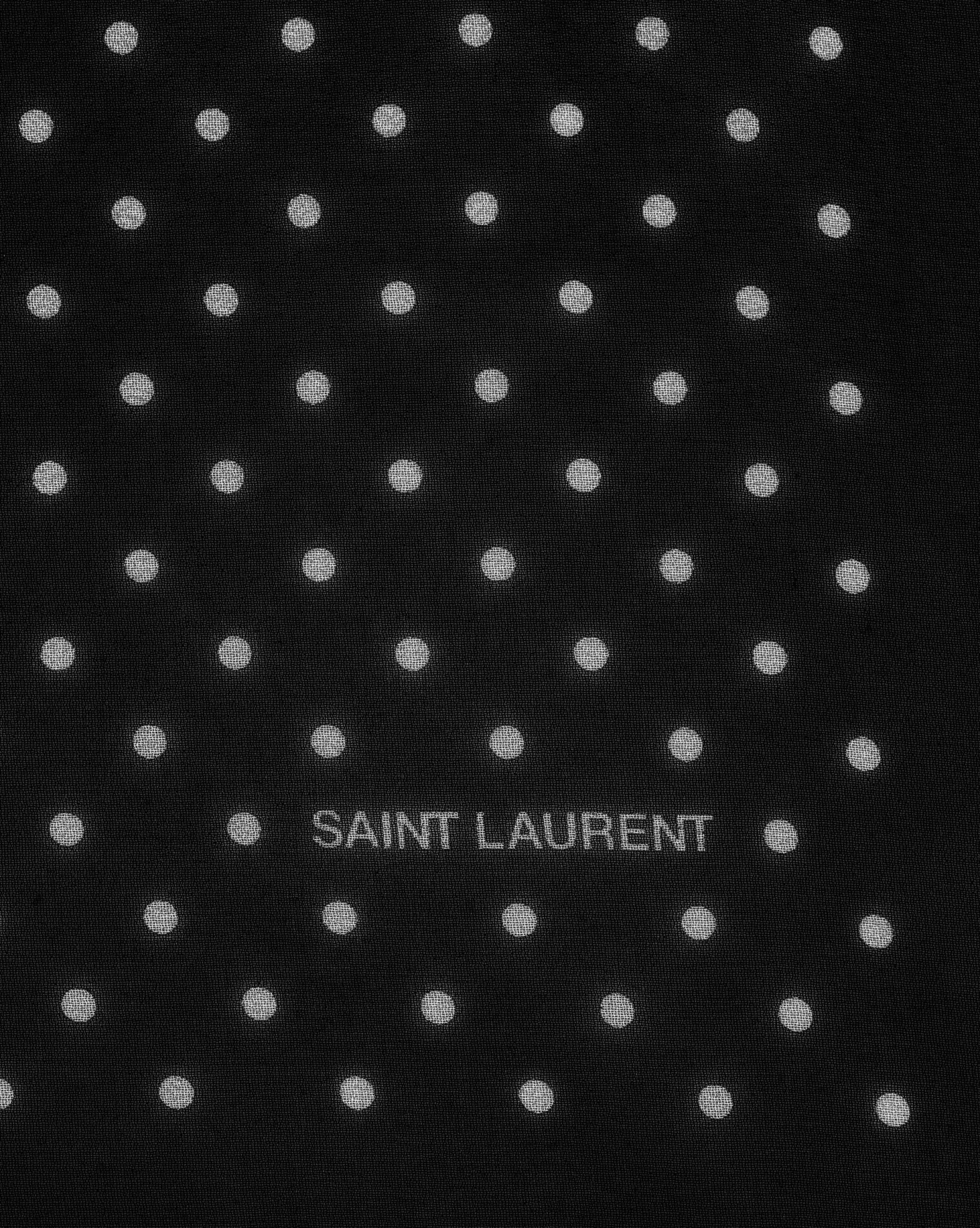 Women Saint Laurent TEXTILE ACCESSORIES | SQUARE SCARVES^Square Scarf In Dotted Silk Georgette | | YSL.com