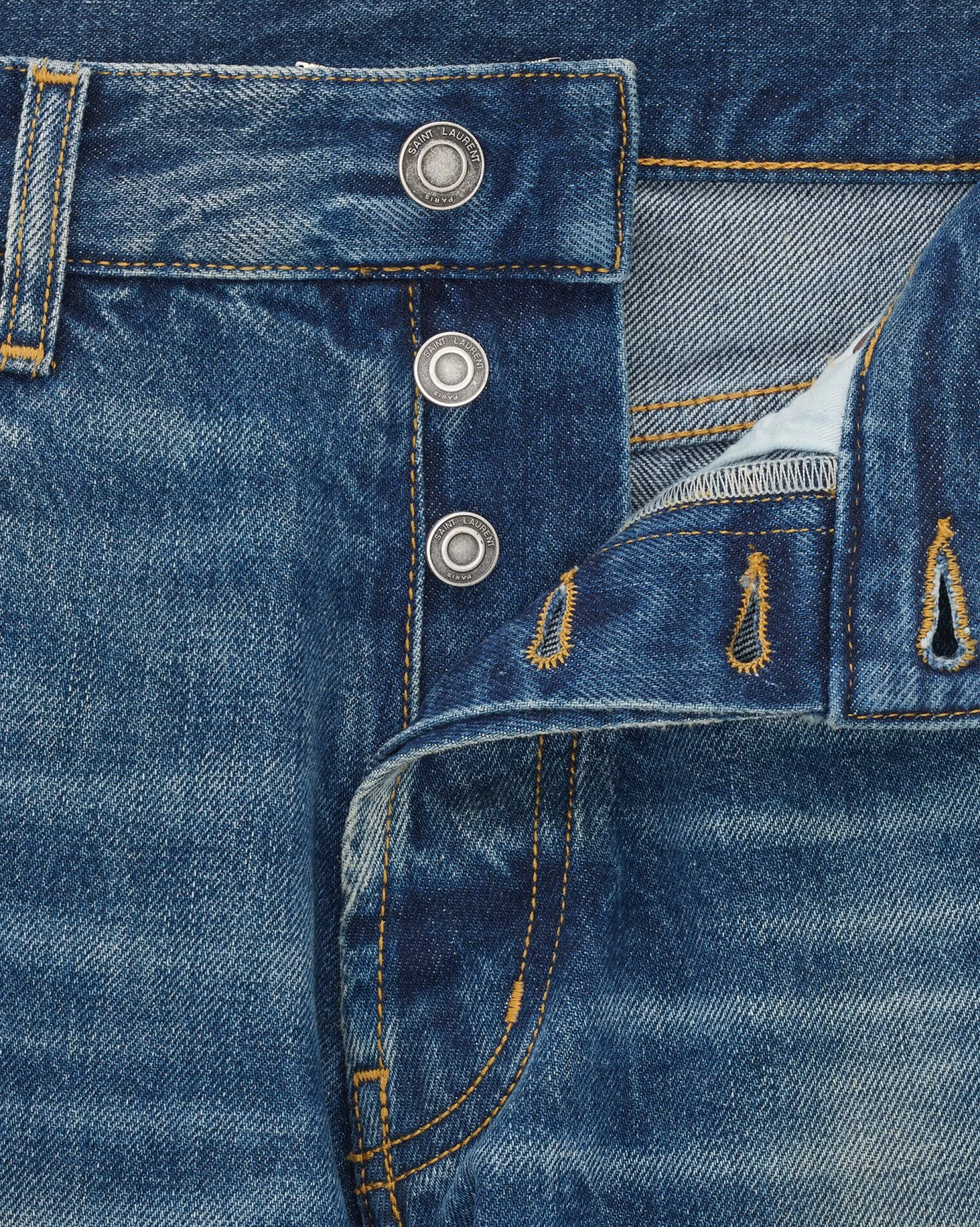 Saint Laurent ALL READY TO WEAR | DENIM^Straight-leg Jeans In Denim | | YSL.com