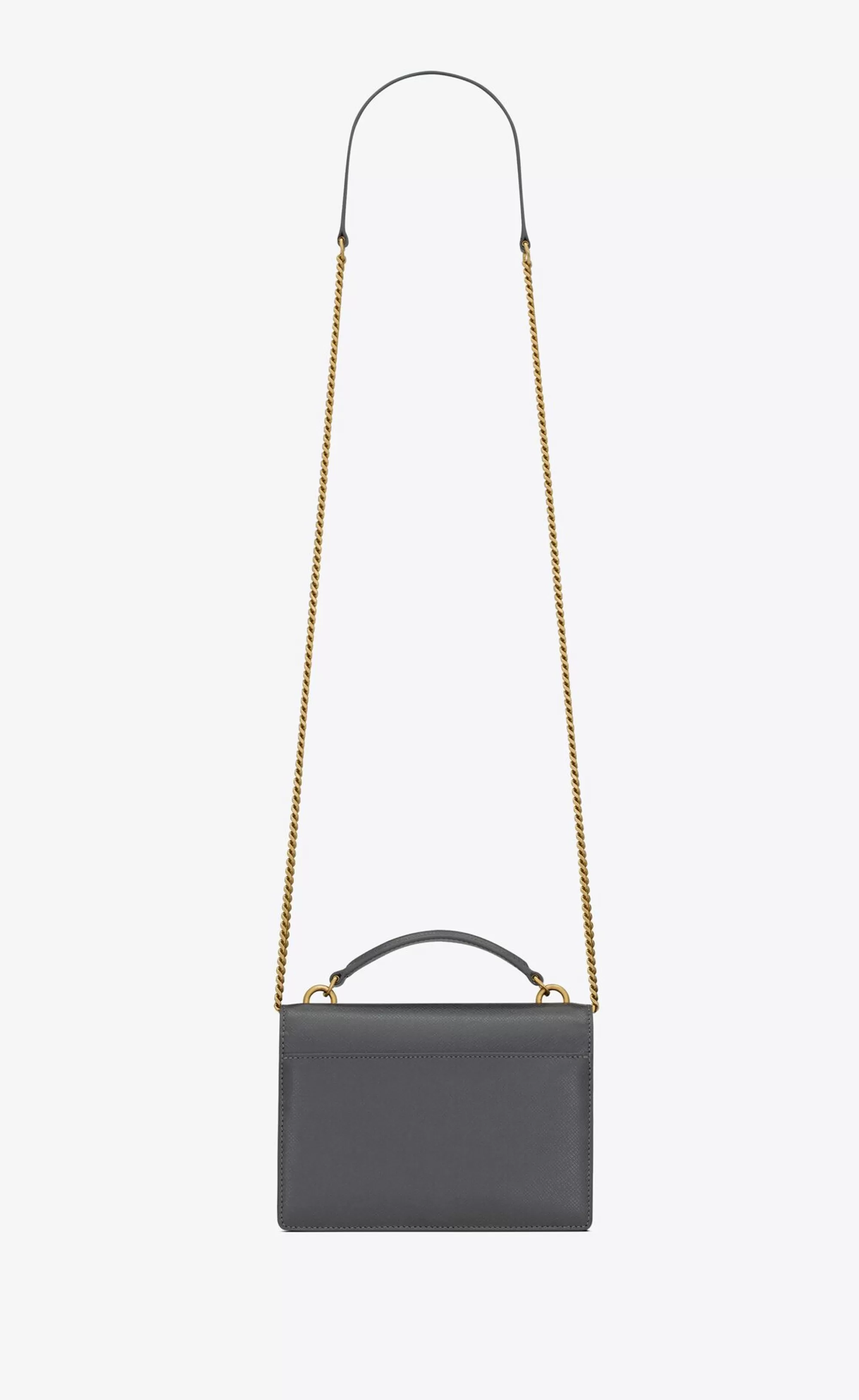 Women Saint Laurent MINI BAGS | SUNSET^Sunset Chain Wallet In COATED BARK LEATHER | | YSL.com