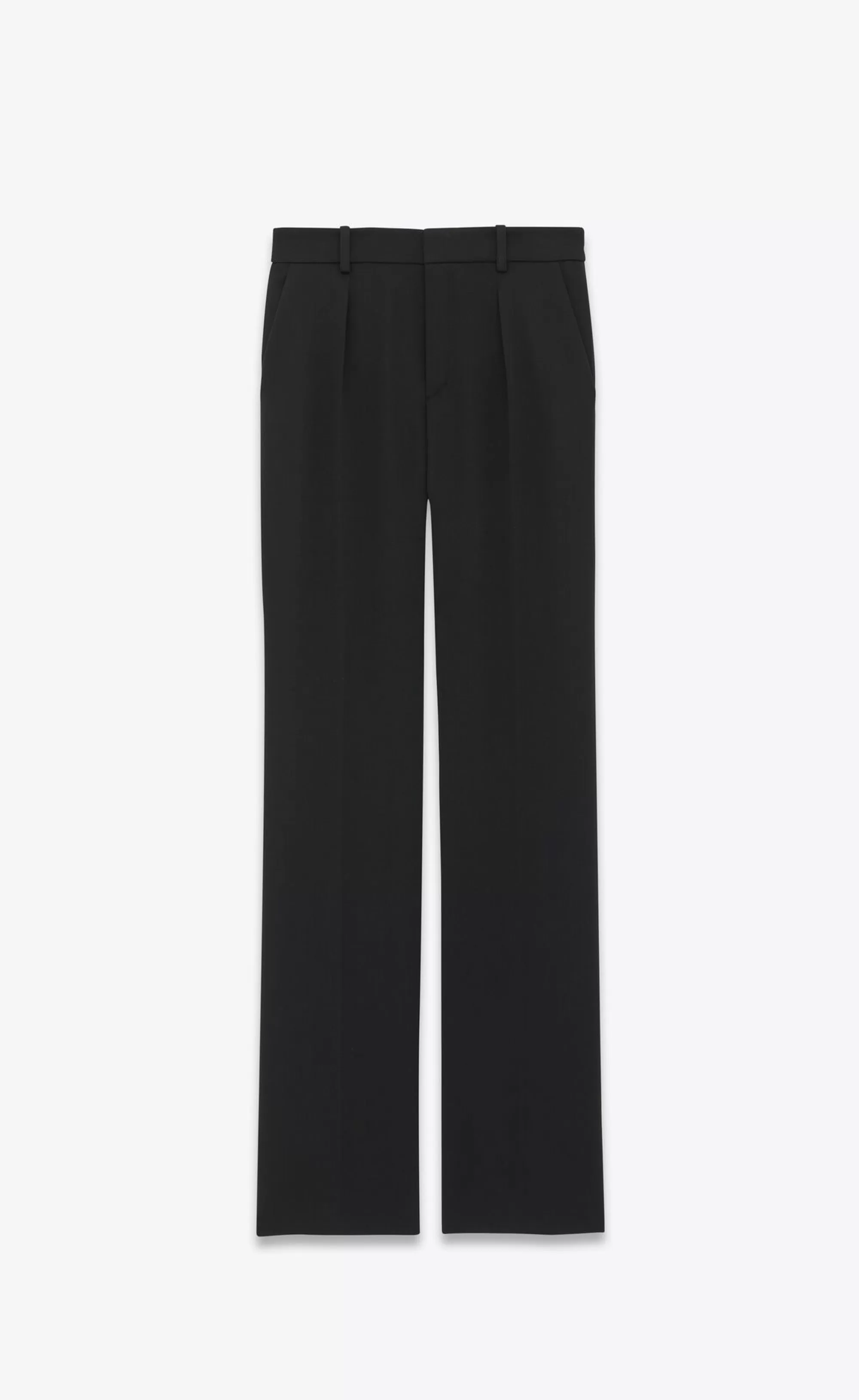 Women Saint Laurent SMOKING | JACKETS AND PANTS^Tailored Pants In GRAIN DE POUDRE | | YSL.com