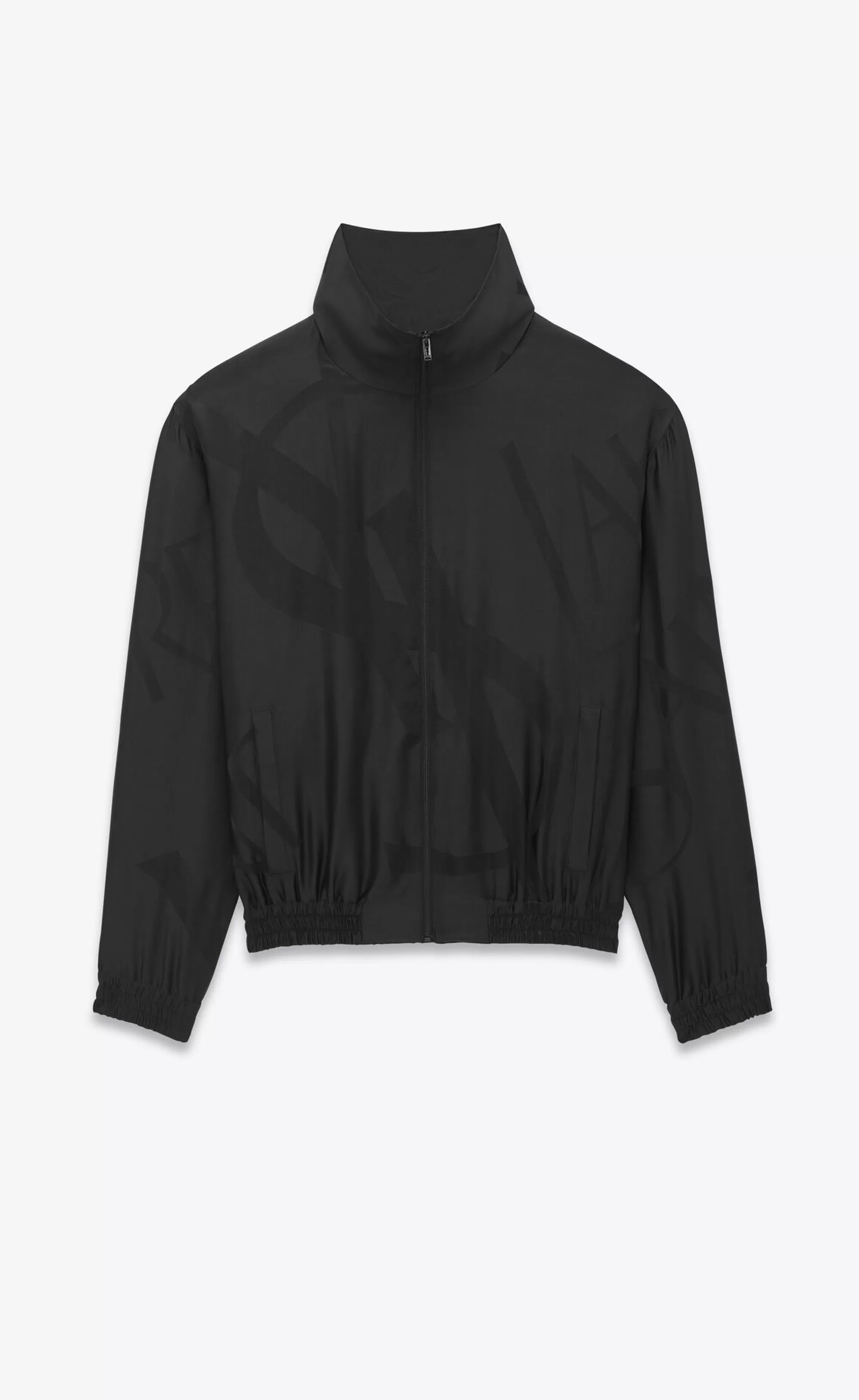 Saint Laurent ALL READY TO WEAR | OUTERWEAR^Teddy Jacket In Oversized CASSANDRE Silk Twill | | YSL.com