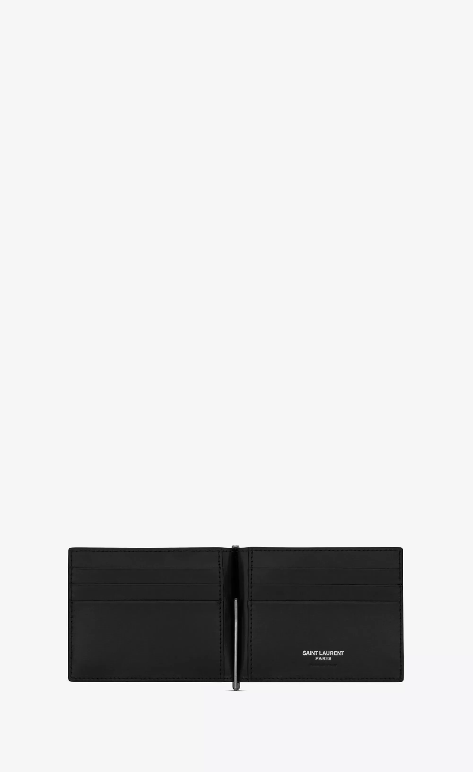 Saint Laurent WALLETS^TINY CASSANDRE Bill Clip Wallet In Matte Leather | | YSL.com