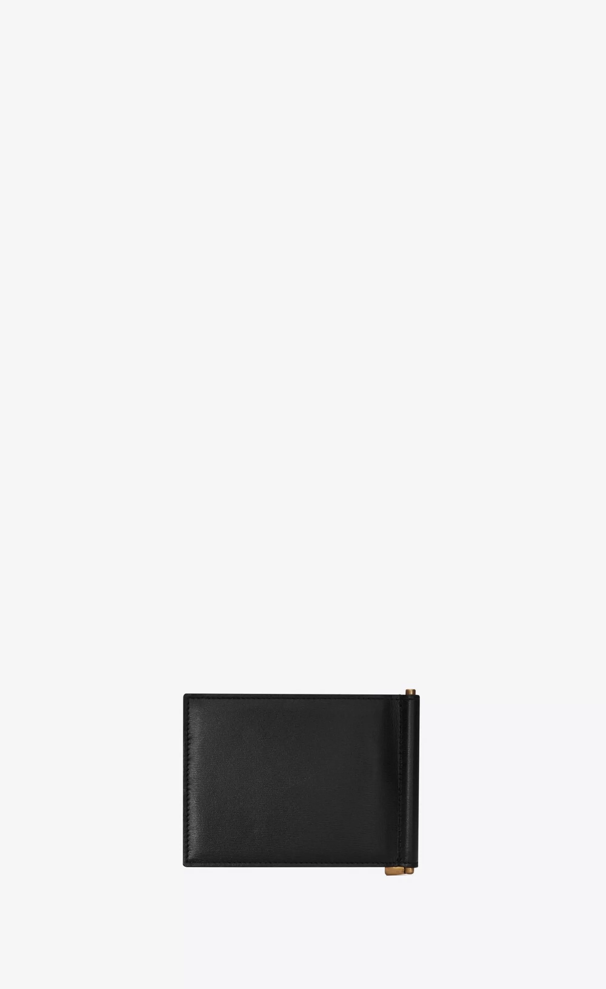 Saint Laurent WALLETS^TINY CASSANDRE Bill Clip Wallet In Shiny Leather | | YSL.com