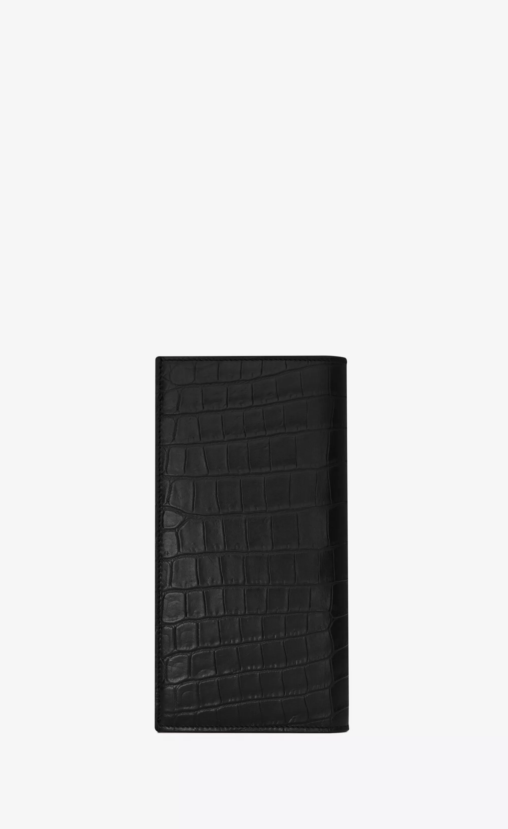 Saint Laurent WALLETS^TINY CASSANDRE Continental Wallet In CROCODILE-EMBOSSED Matte Leather | | YSL.com