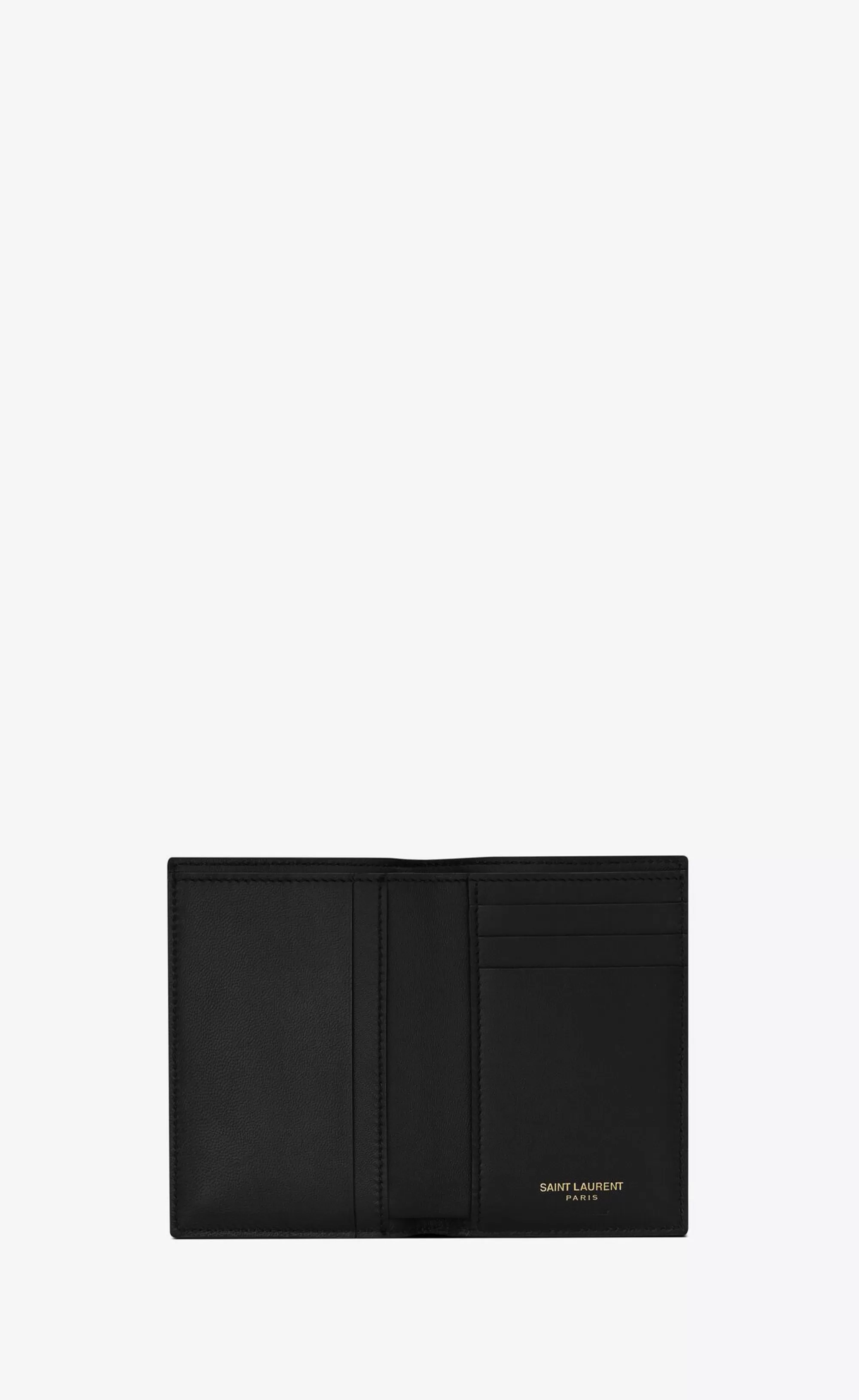 Saint Laurent CARD CASES^TINY CASSANDRE Credit Card Wallet In CROCODILE-EMBOSSED Matte Leather | | YSL.com