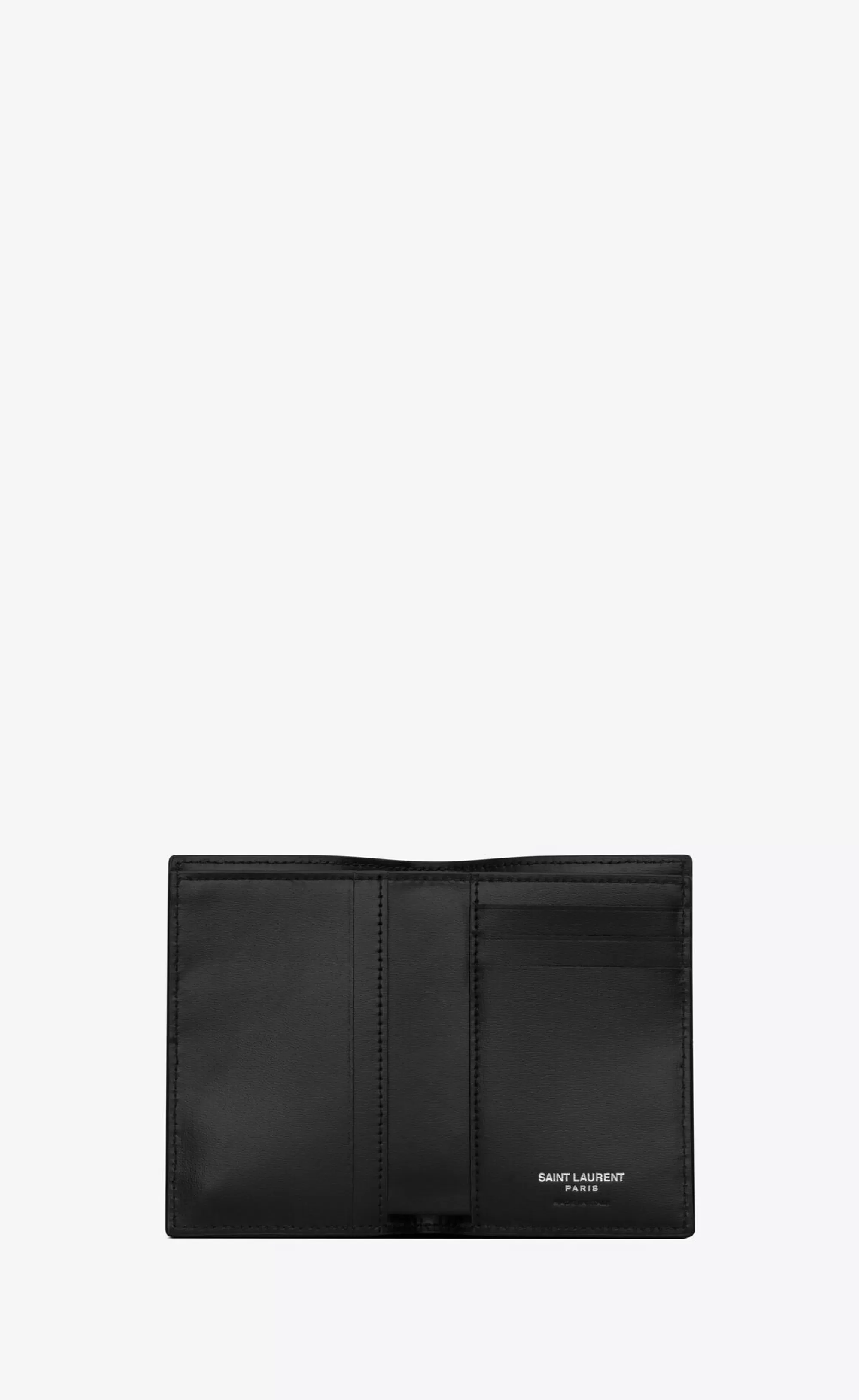Saint Laurent CARD CASES^TINY CASSANDRE Credit Card Wallet In Matte Leather | | YSL.com