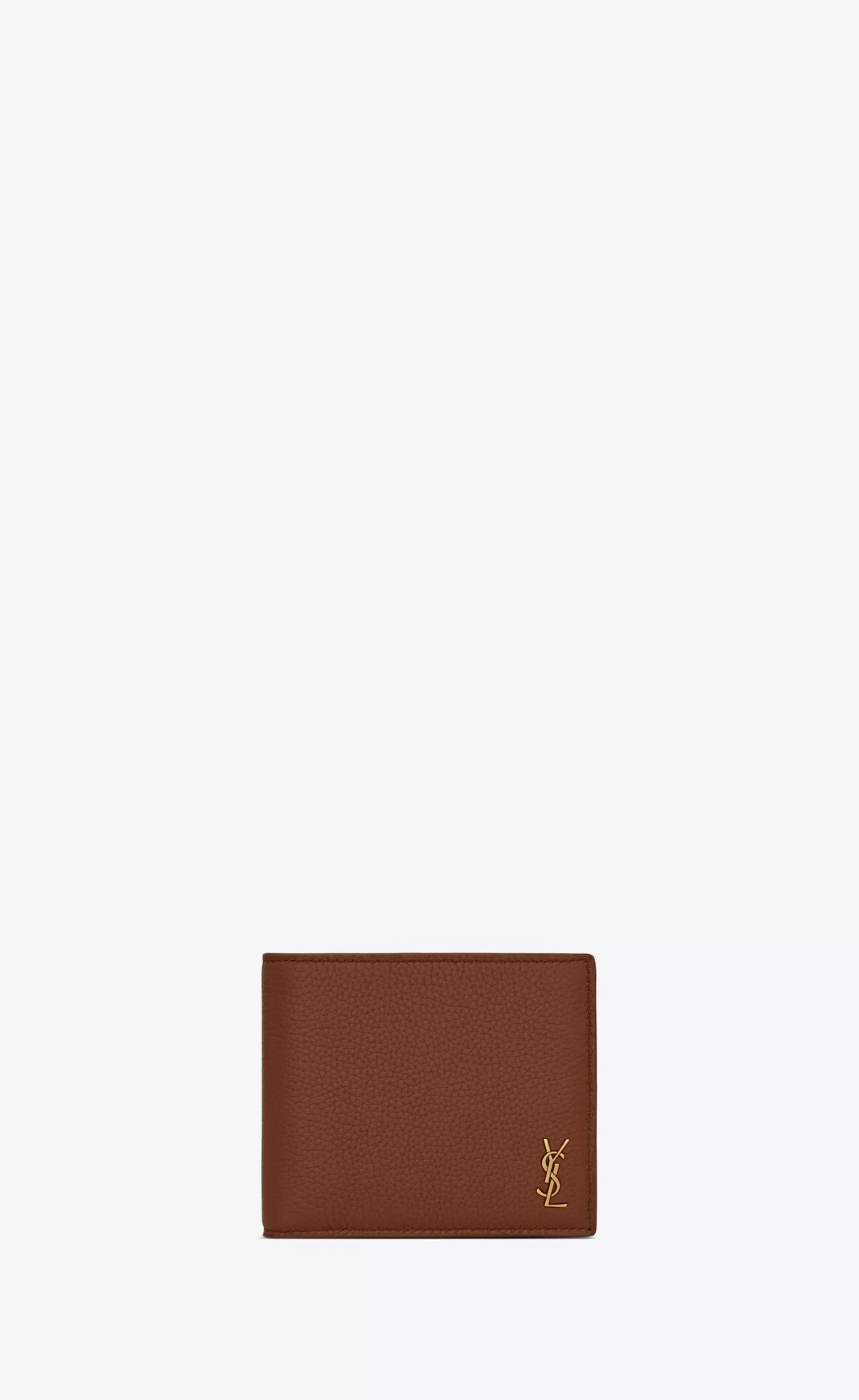 Saint Laurent WALLETS^TINY CASSANDRE East/West Wallet In Grained Leather | | YSL.com