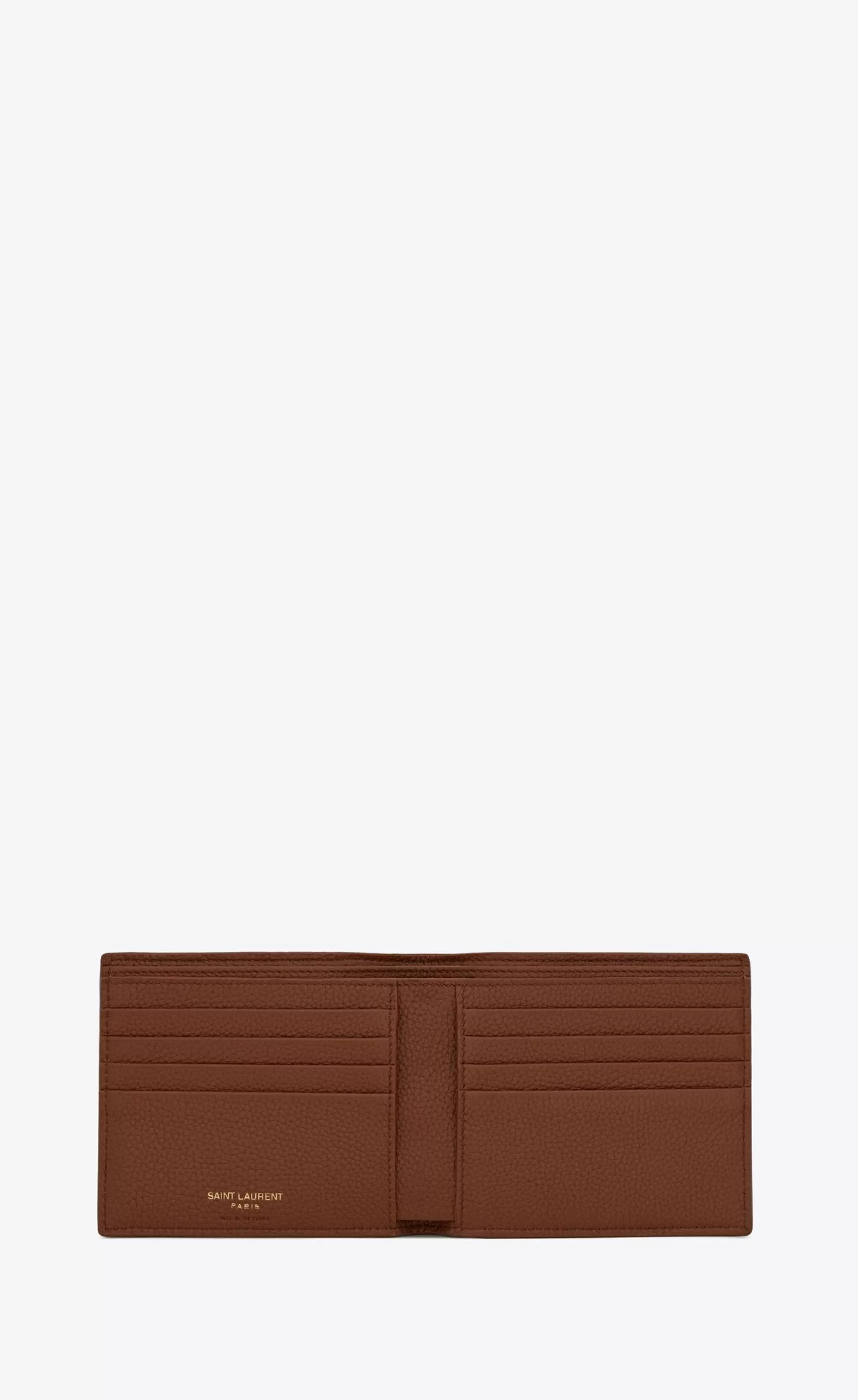 Saint Laurent WALLETS^TINY CASSANDRE East/West Wallet In Grained Leather | | YSL.com
