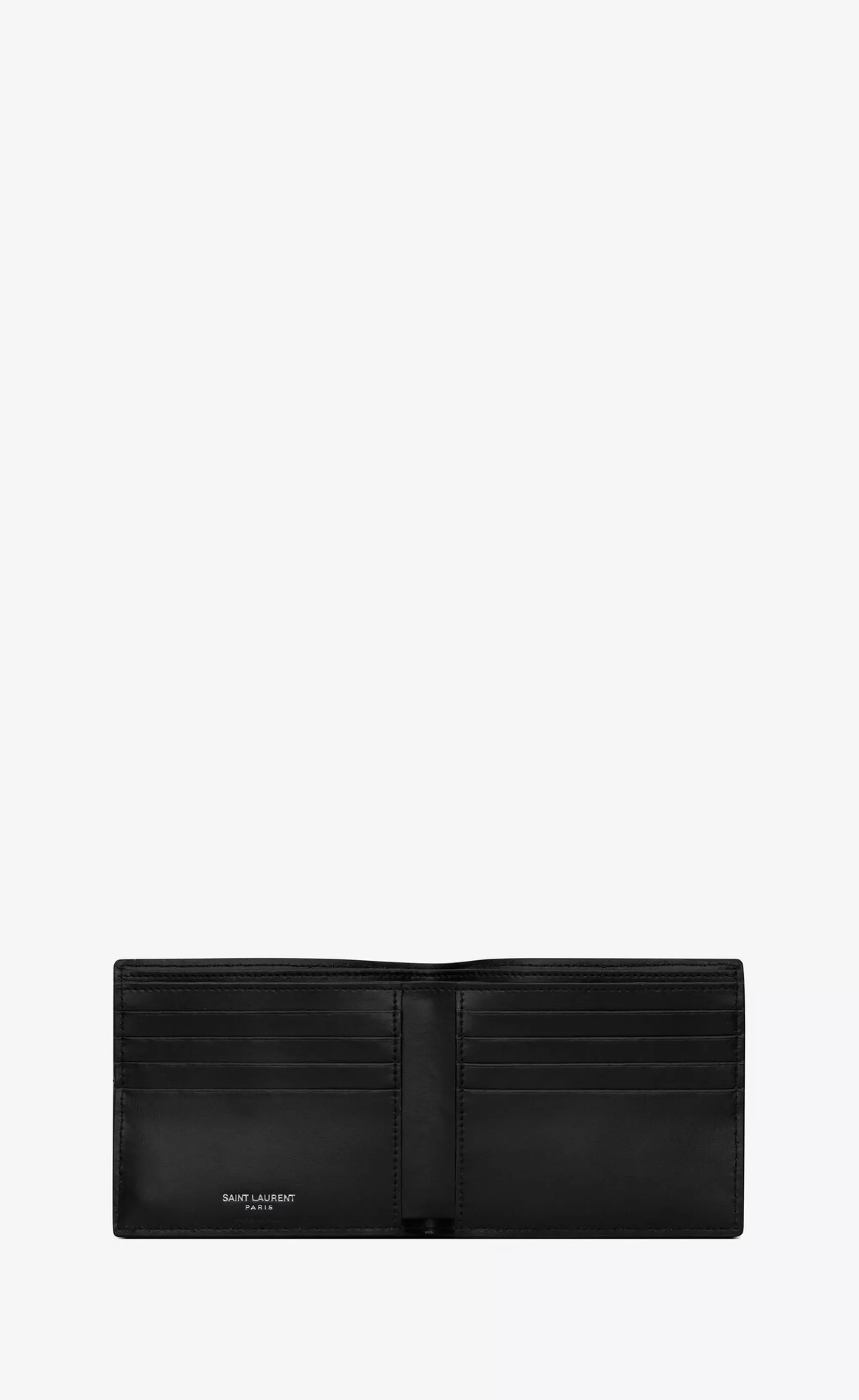 Saint Laurent WALLETS^TINY CASSANDRE East/West Wallet In Shiny Leather | | YSL.com