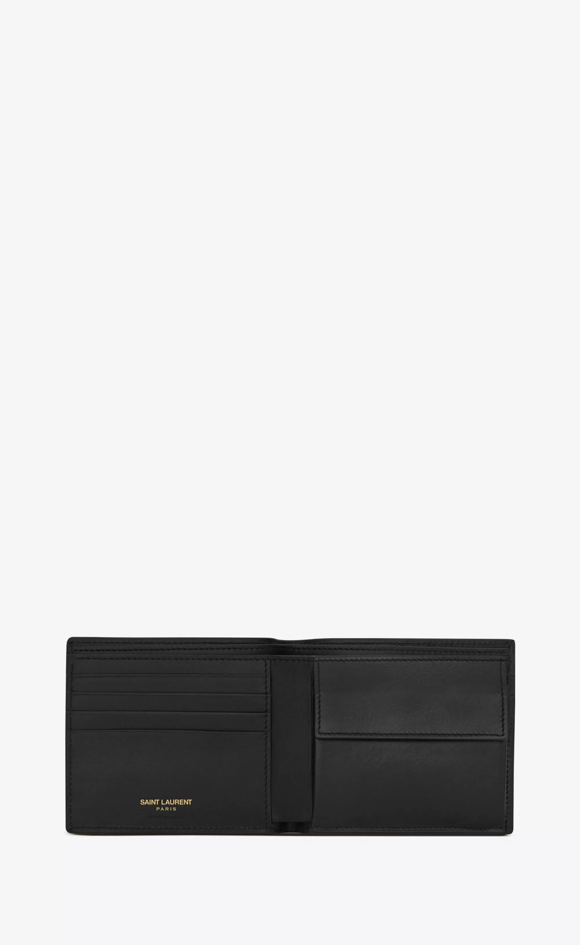 Saint Laurent WALLETS^TINY CASSANDRE East/West Wallet With Coin Purse In CROCODILE-EMBOSSED Matte Leather | | YSL.com