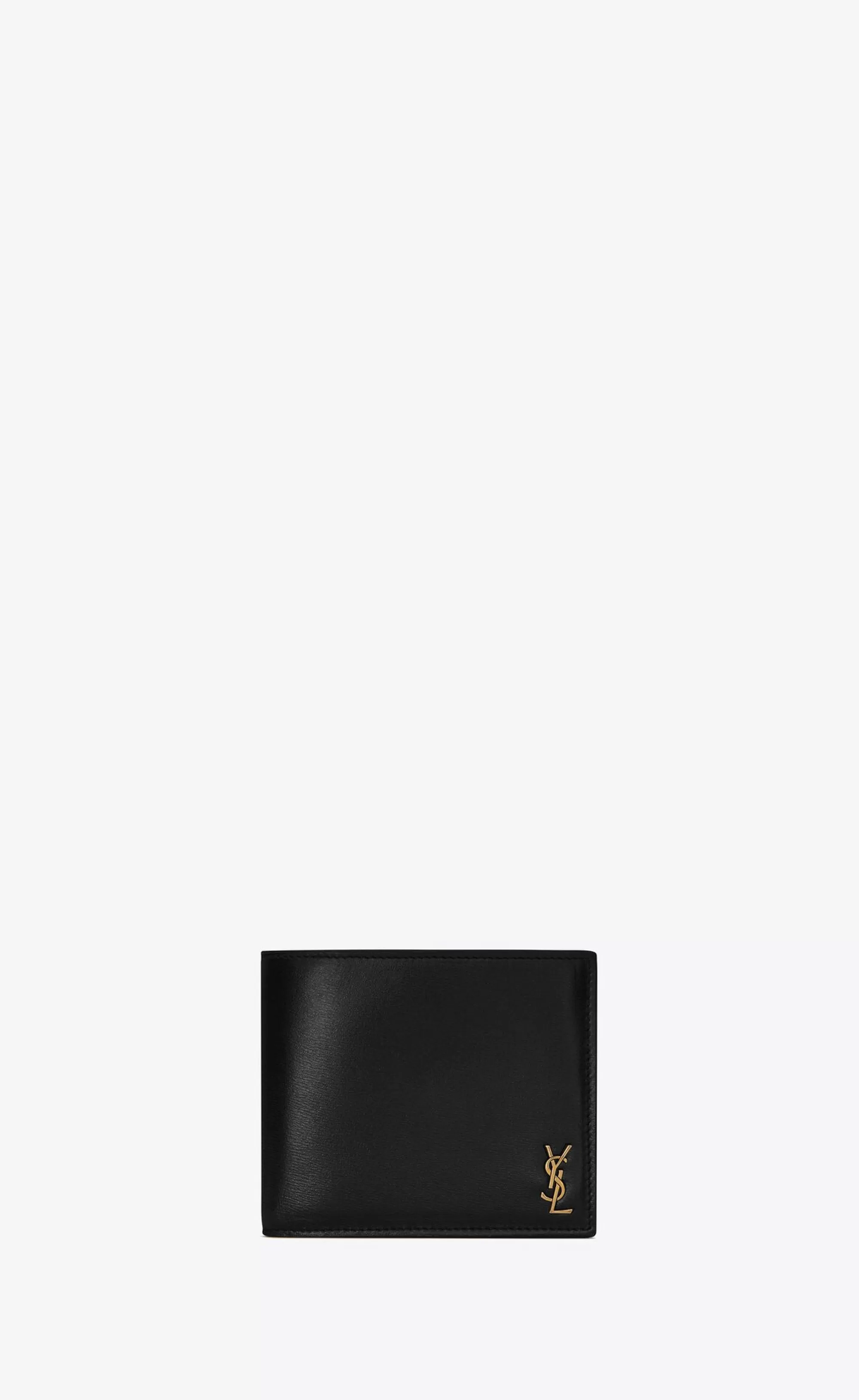 Saint Laurent WALLETS^TINY CASSANDRE East/West Wallet With Coin Purse In Shiny Leather | | YSL.com