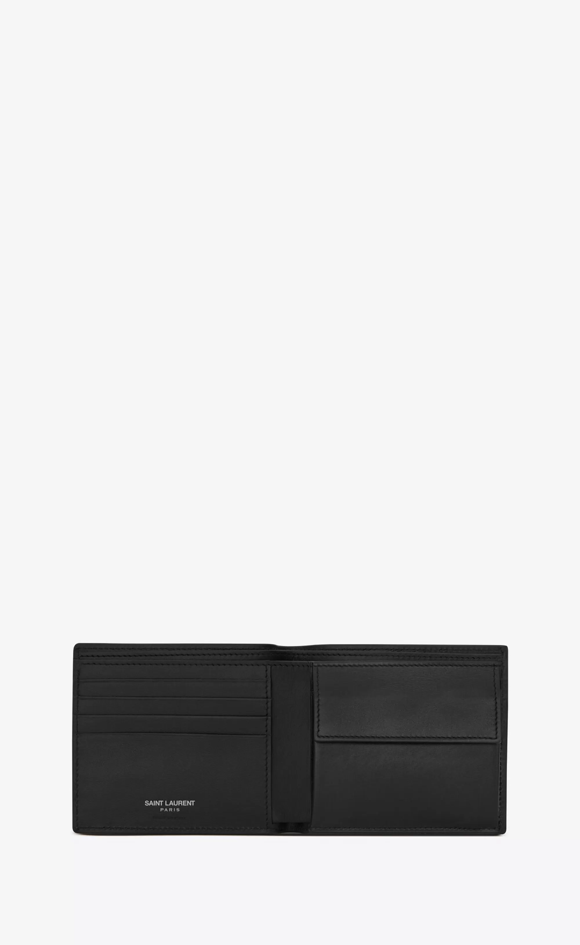 Saint Laurent WALLETS^TINY CASSANDRE E/W Wallet With Coin Purse In SMOOTH Leather | | YSL.com