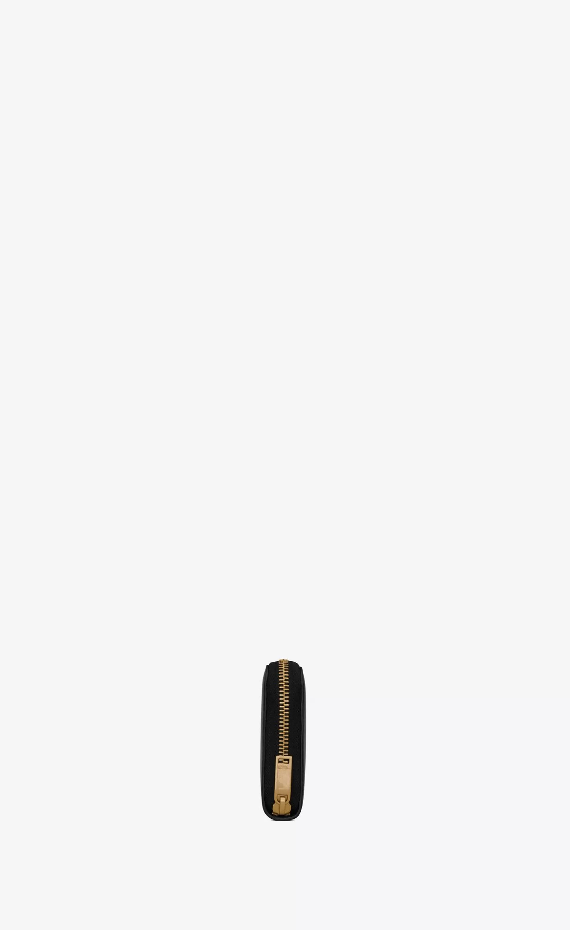 Saint Laurent WALLETS^TINY CASSANDRE Zip-around Wallet In Crocodile-embossed Matte Leather | | YSL.com