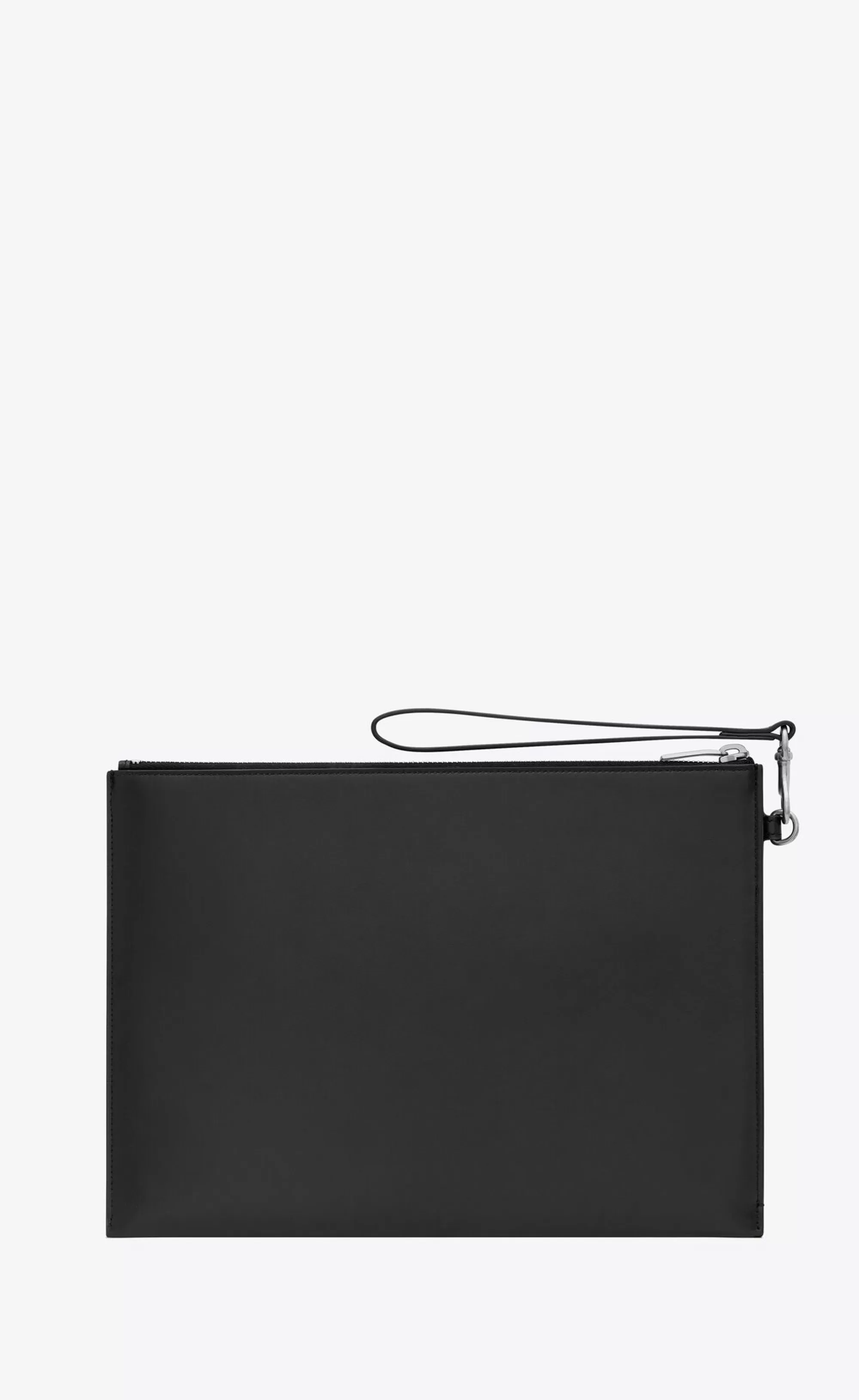 Saint Laurent POUCHES^TINY CASSANDRE Zipped Tablet Holder In Shiny Leather | | YSL.com