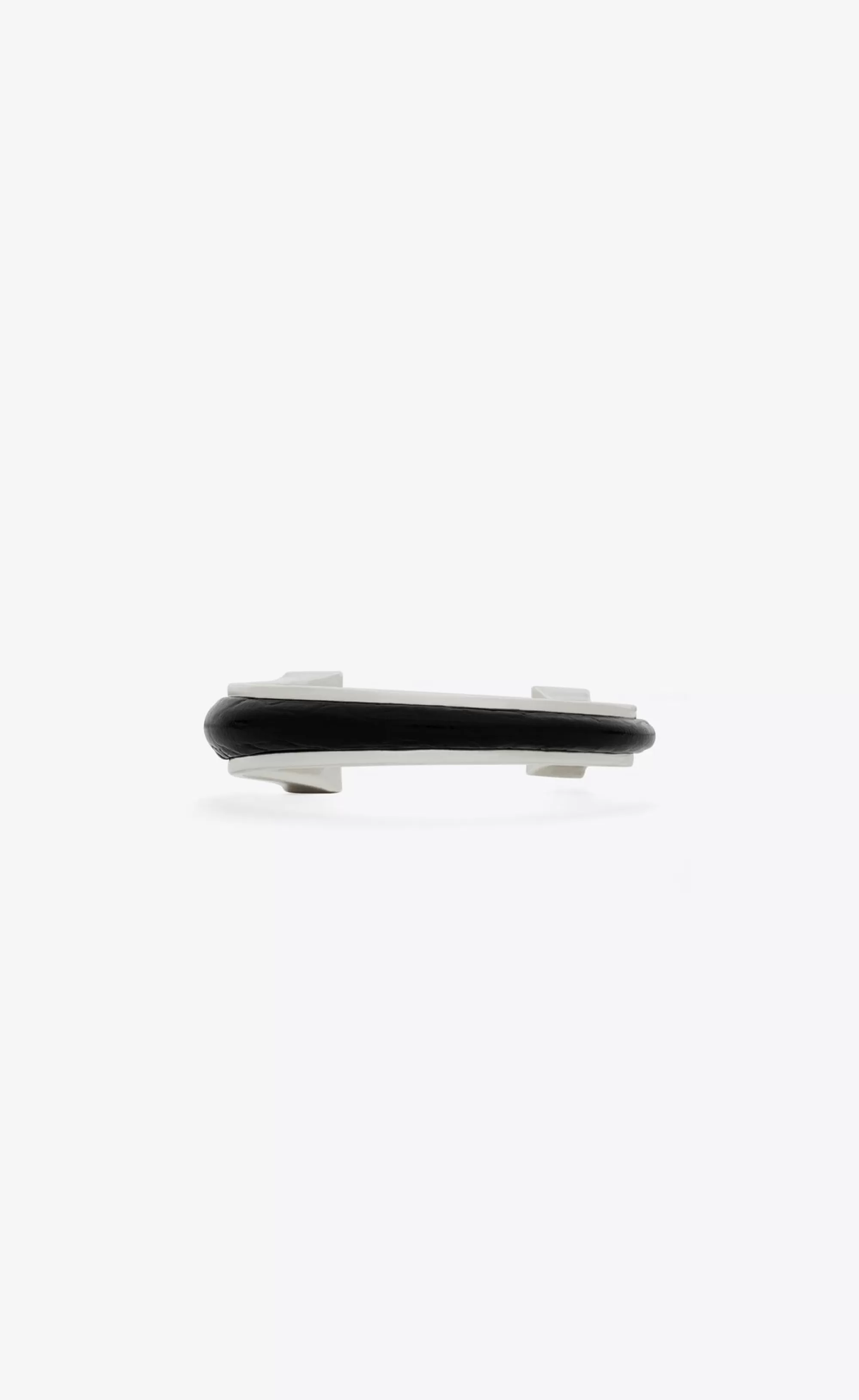 Saint Laurent Bracelets^Torc Bracelet In Metal And Leather | | YSL.com