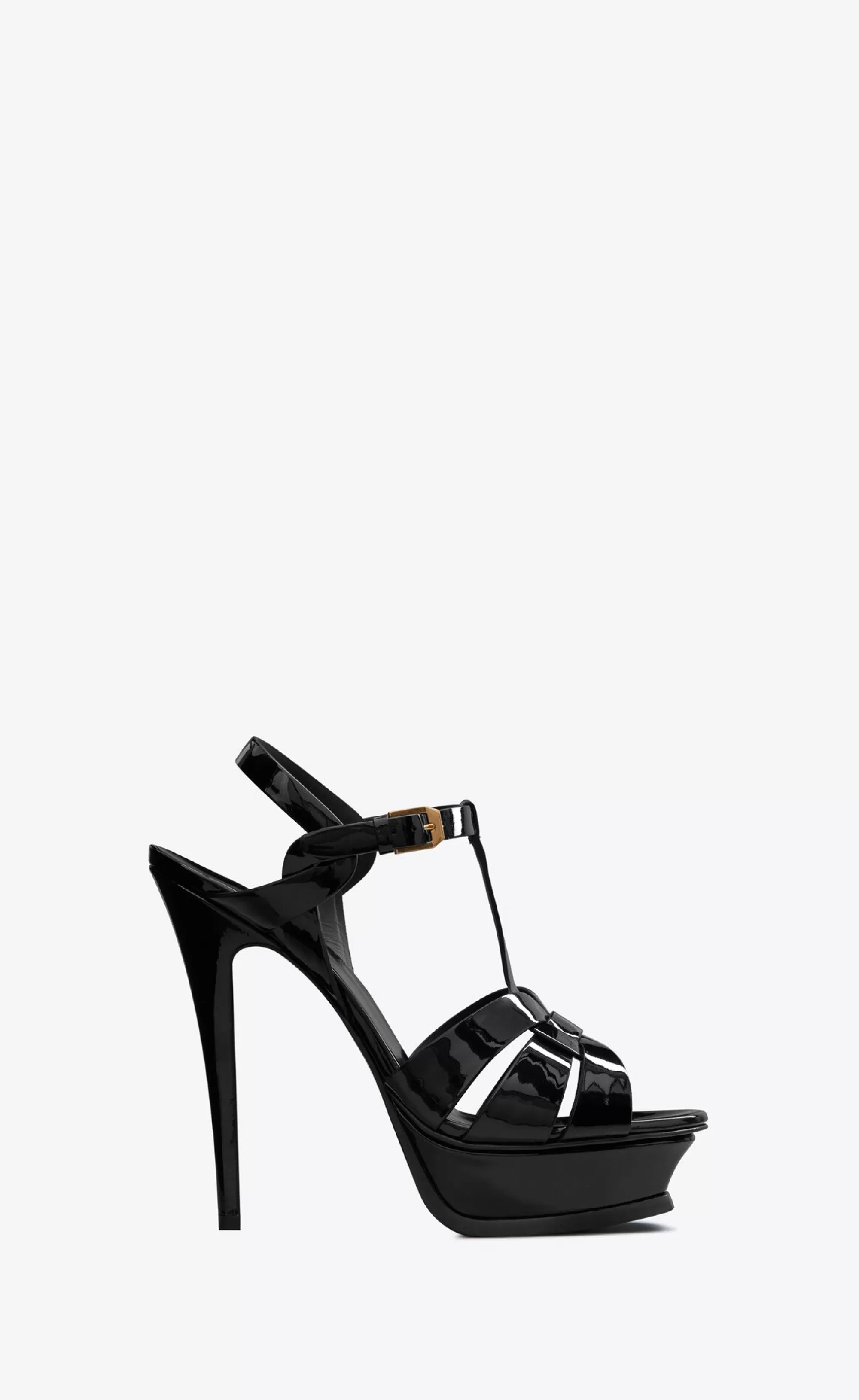 Women Saint Laurent High Heel Sandals^TRIBUTE Platform Sandals In Patent Leather | | YSL.com