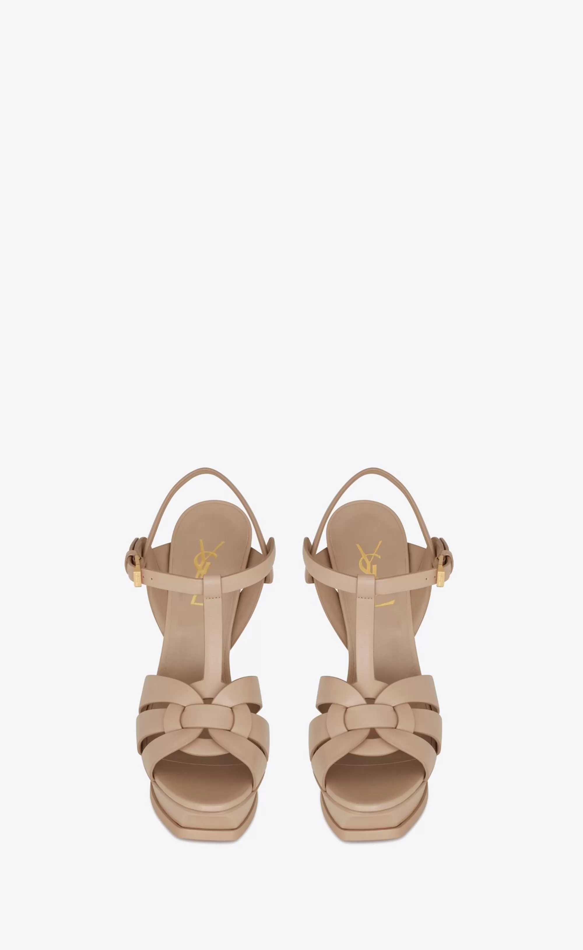 Women Saint Laurent High Heel Sandals^Tribute Platform Sandals In Smooth Leather | | YSL.com