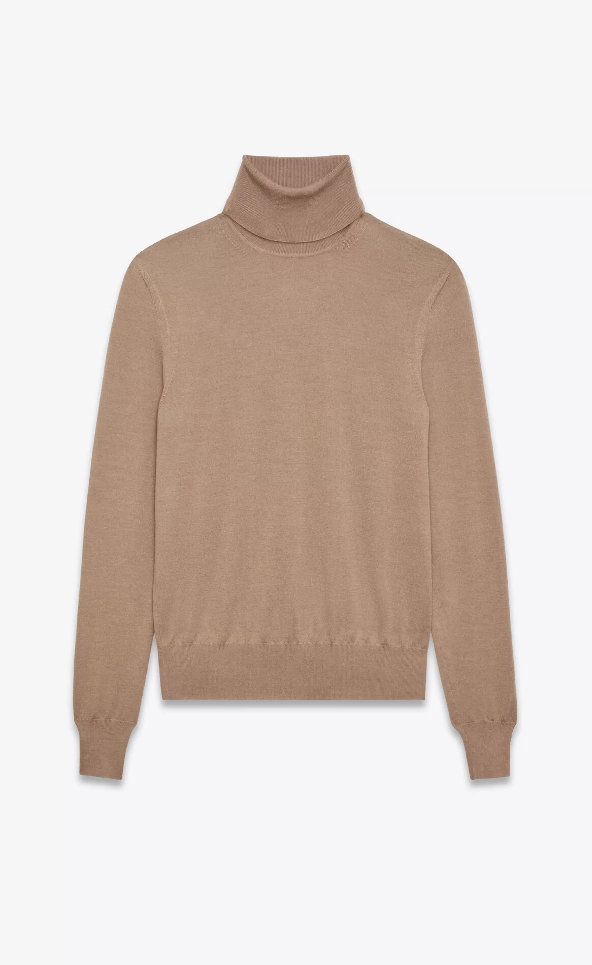 Saint Laurent ALL READY TO WEAR | KNITWEAR^Turtleneck Sweater In Cashmere, Wool And Silk | | YSL.com
