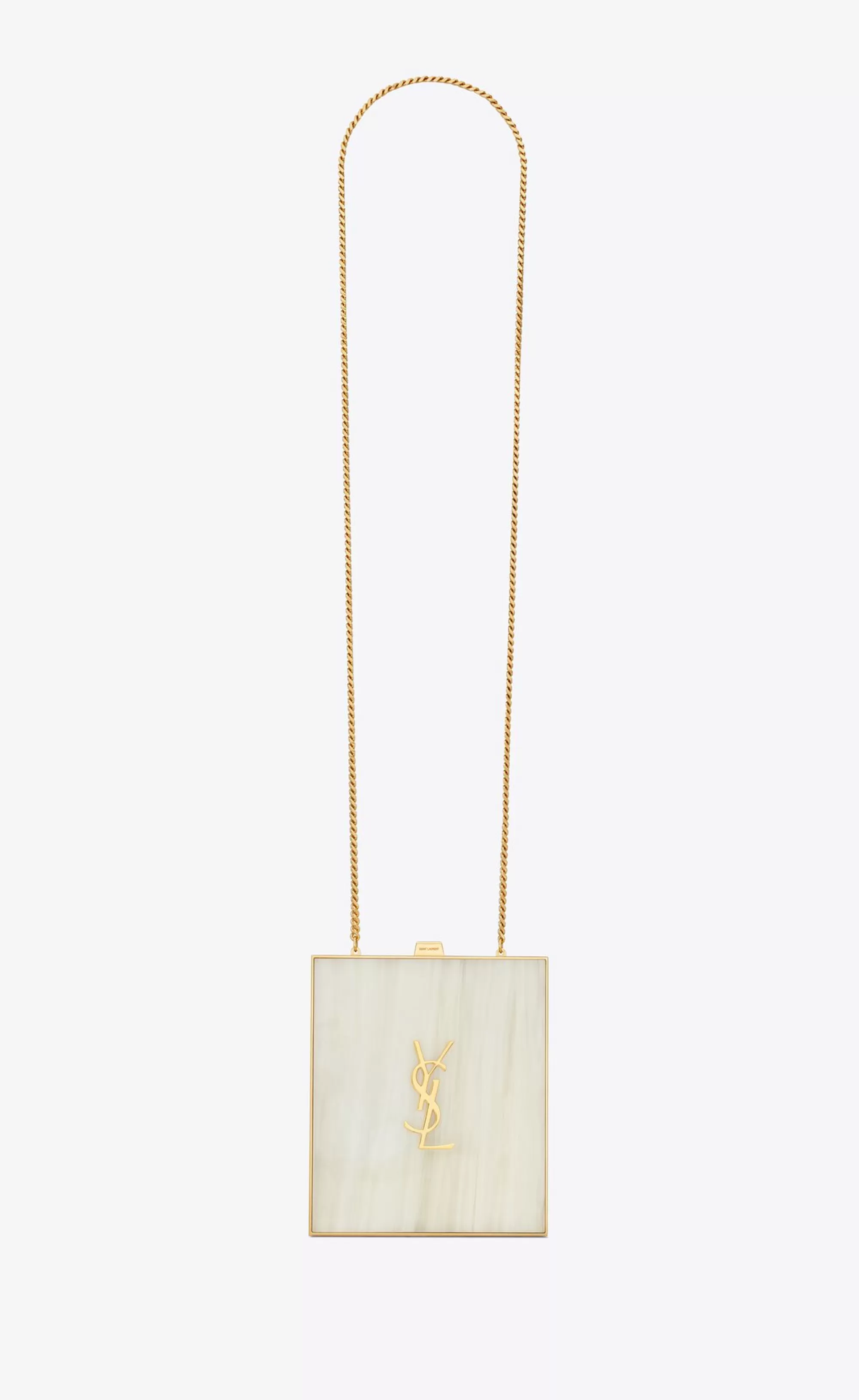 Women Saint Laurent CLUTCHES AND EVENING^TUXEDO BOX BAG IN PLEXIGLASS AND METAL | | YSL.com