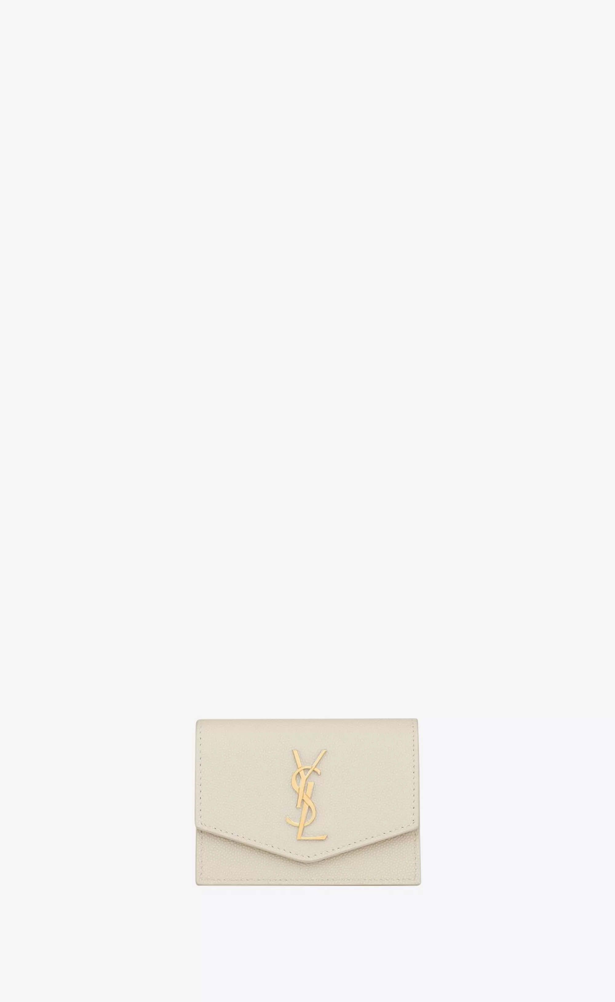 Women Saint Laurent CARD CASES^UPTOWN Business-card Case In Grain De Poudre Embossed Leather | | YSL.com