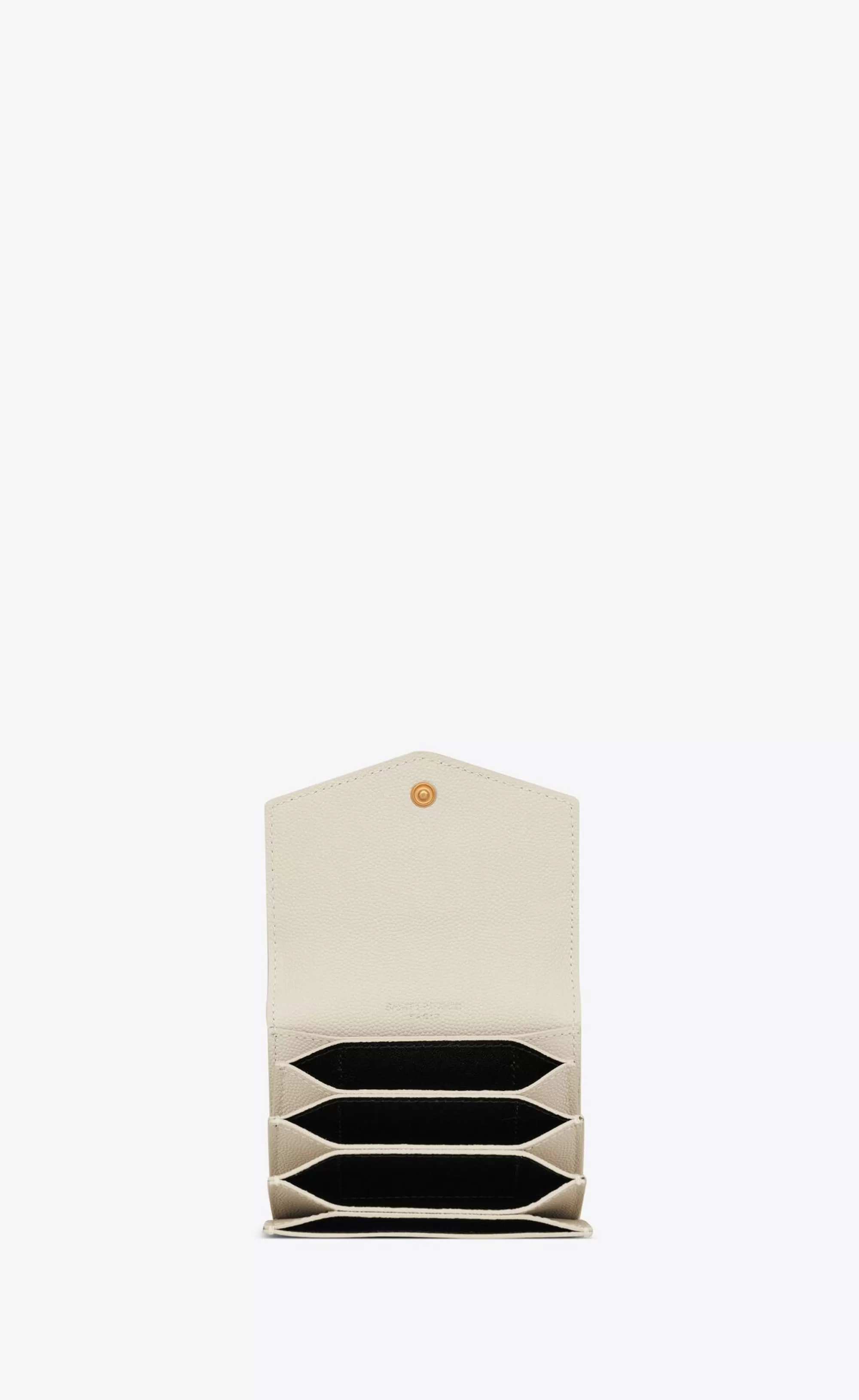 Women Saint Laurent CARD CASES^UPTOWN Business-card Case In Grain De Poudre Embossed Leather | | YSL.com