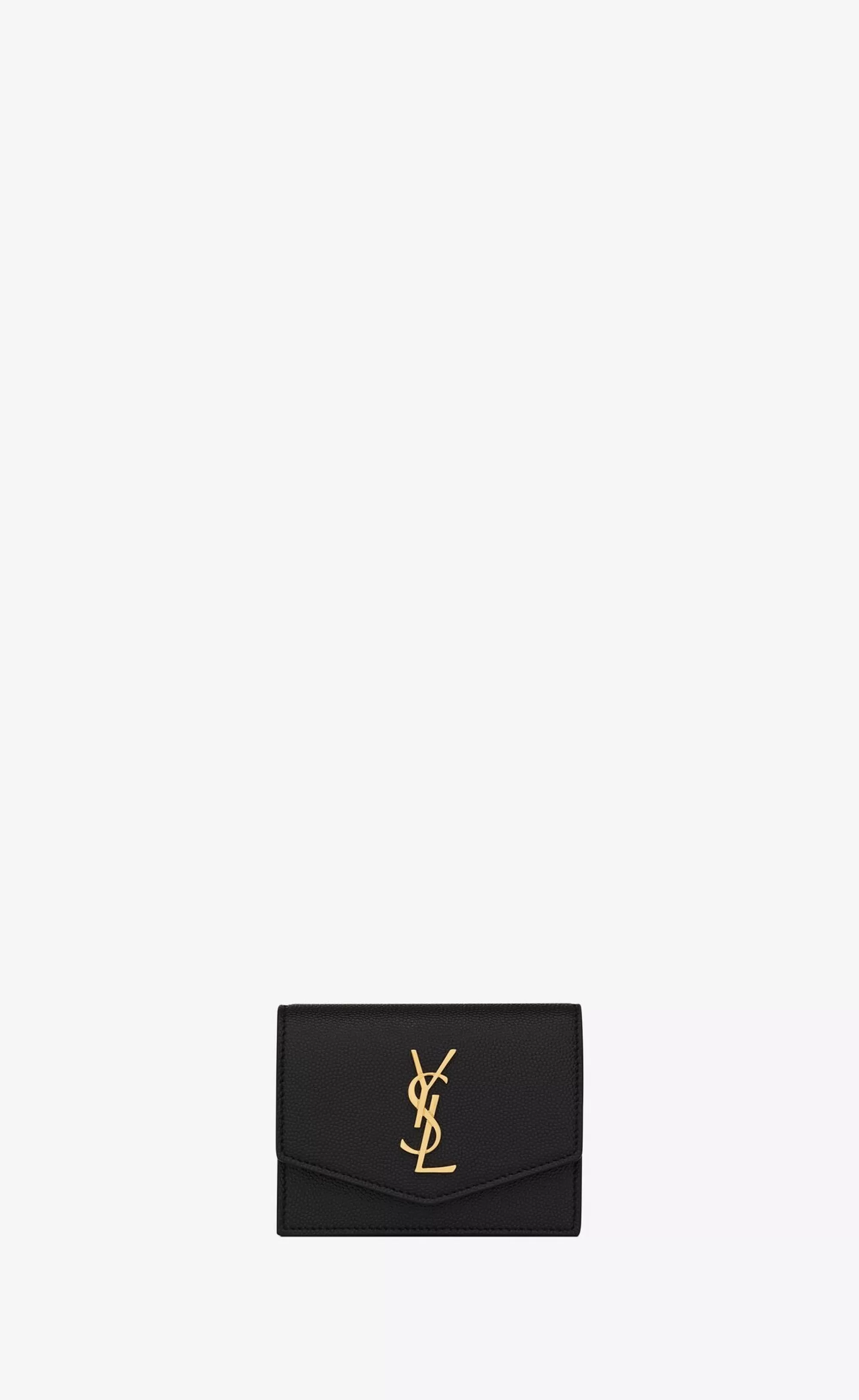 Women Saint Laurent CARD CASES^UPTOWN Business-card Case In Grain De Poudre Embossed Leather | | YSL.com