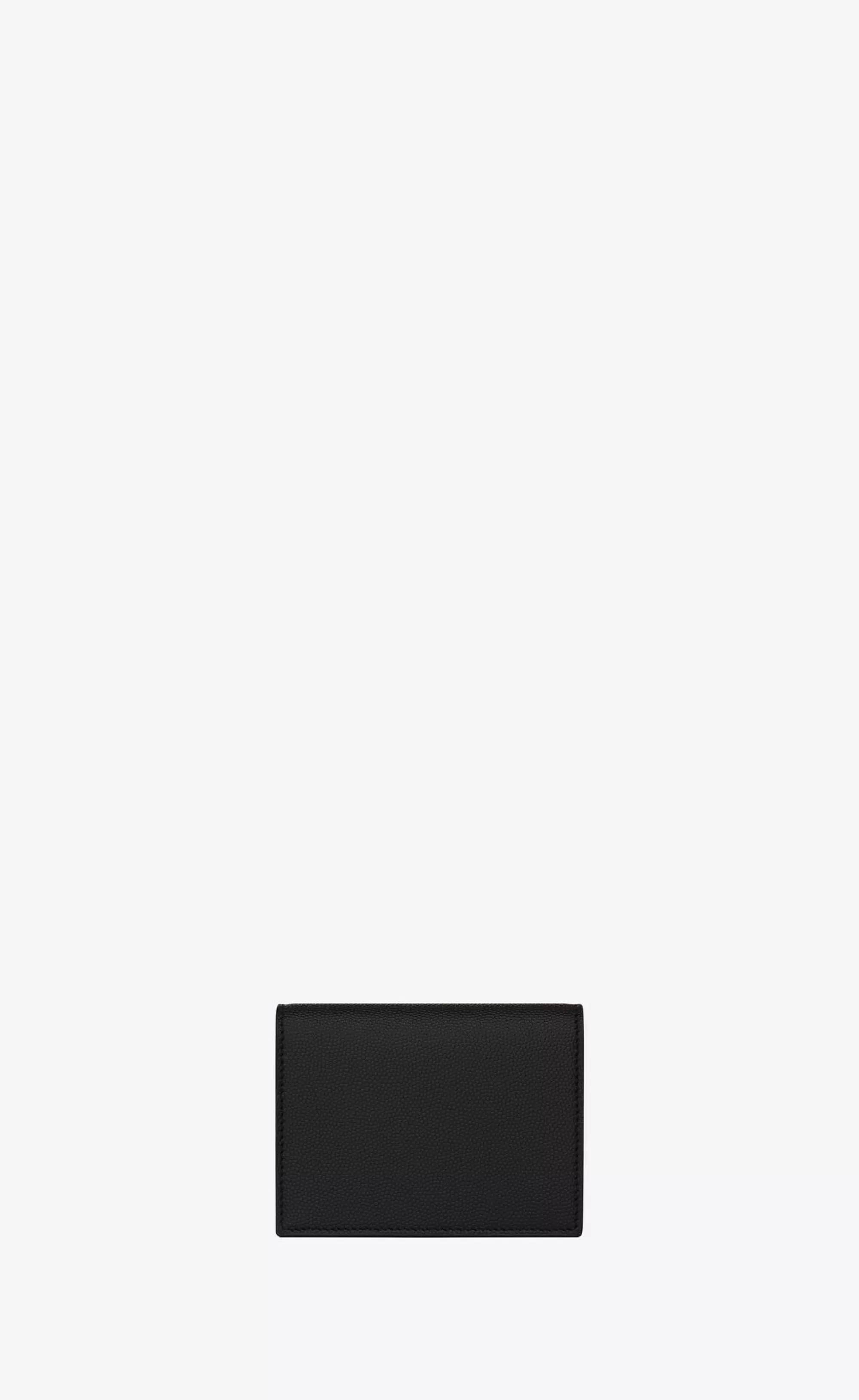 Women Saint Laurent CARD CASES^UPTOWN Business-card Case In Grain De Poudre Embossed Leather | | YSL.com