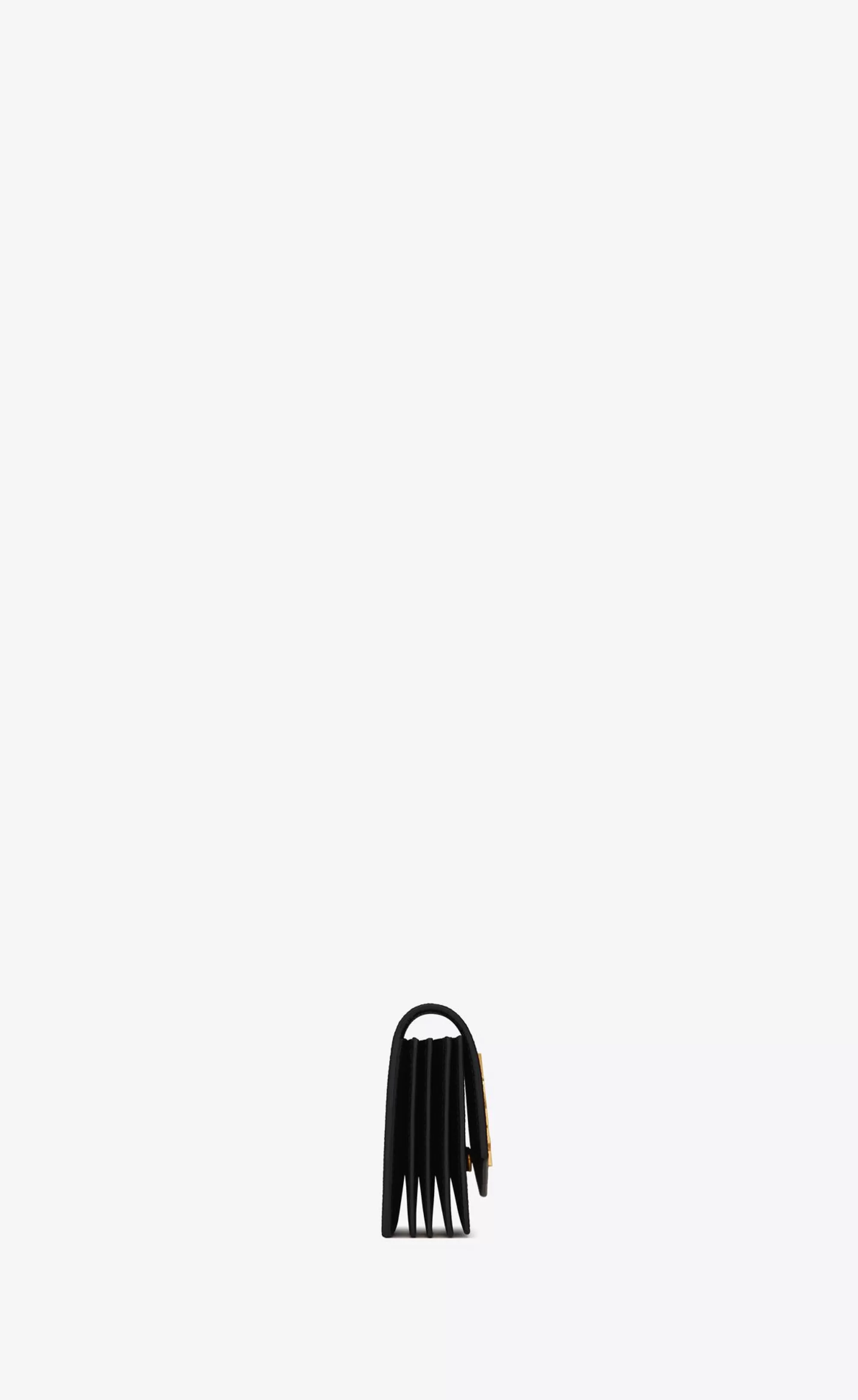 Women Saint Laurent CARD CASES^UPTOWN Business-card Case In Grain De Poudre Embossed Leather | | YSL.com