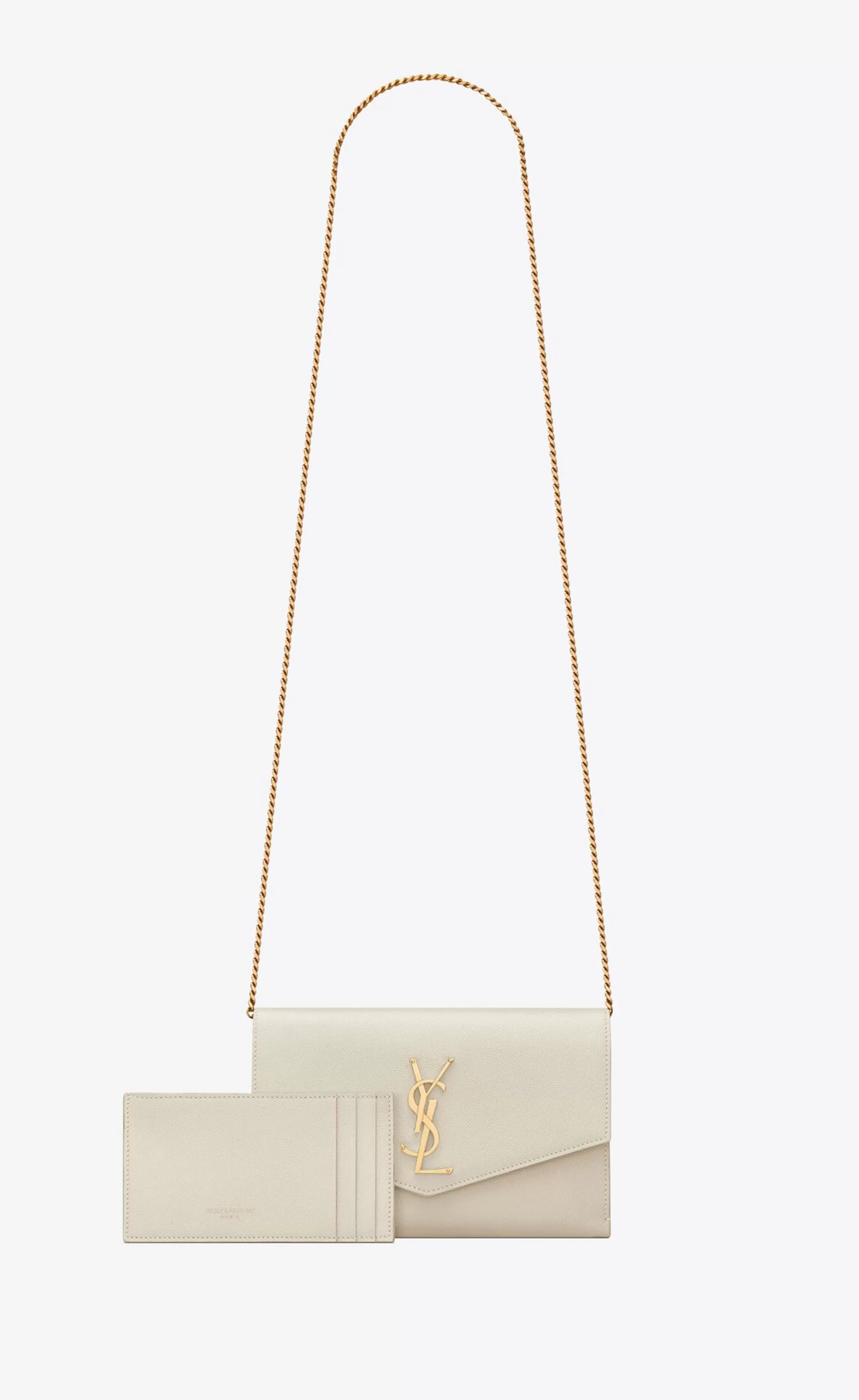 Women Saint Laurent MINI BAGS | CHAIN WALLETS^UPTOWN Chain Wallet In Grain De Poudre Embossed Leather | | YSL.com