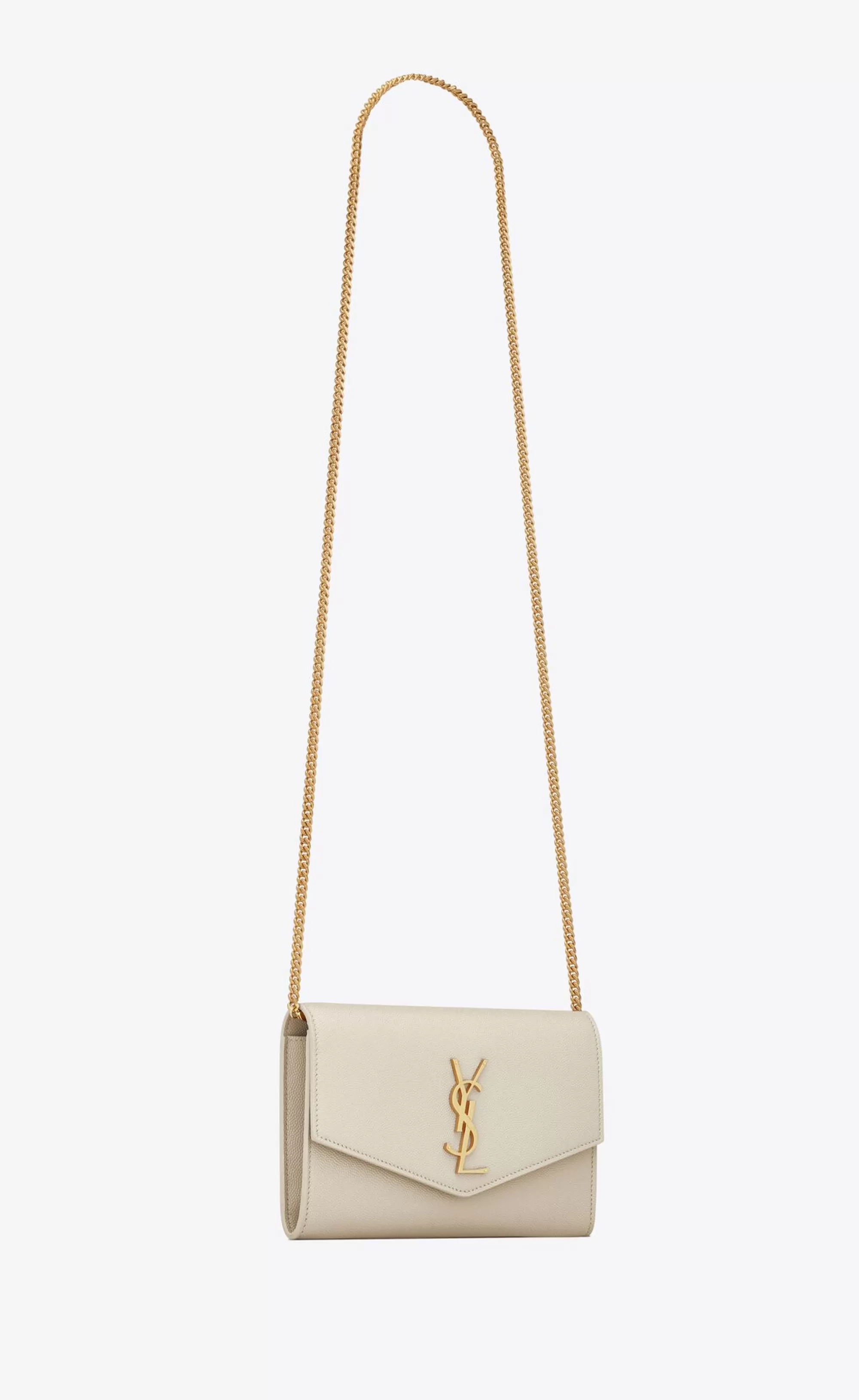 Women Saint Laurent MINI BAGS | CHAIN WALLETS^UPTOWN Chain Wallet In Grain De Poudre Embossed Leather | | YSL.com